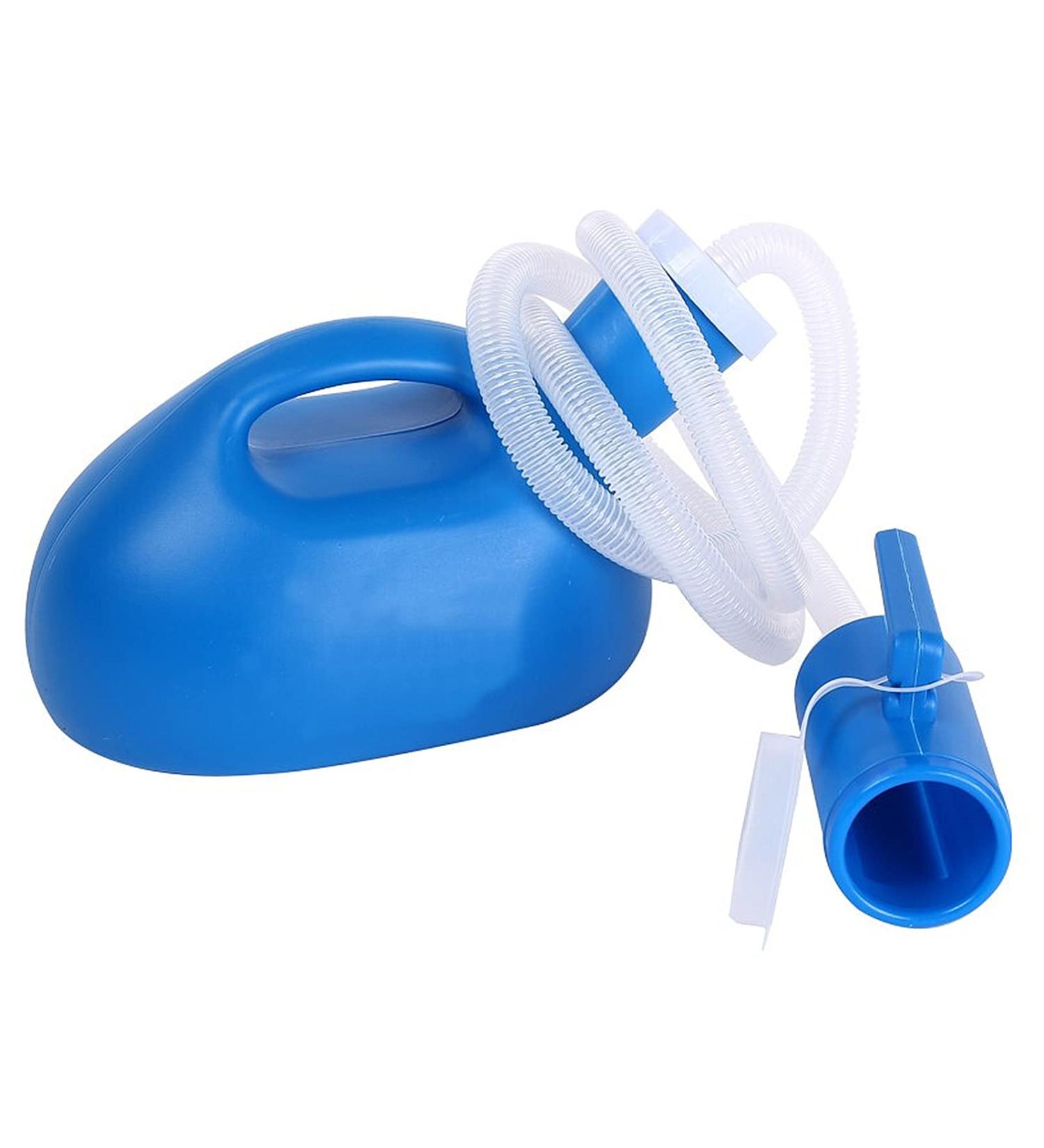 Leakproof Urinal Unisex Urinal Pee Bottle Urinals for Men Spill Proof 2000ML Portable Urine Mobile Bottle Bed Pan(Blue) - Buy Online on SooperMarket.com