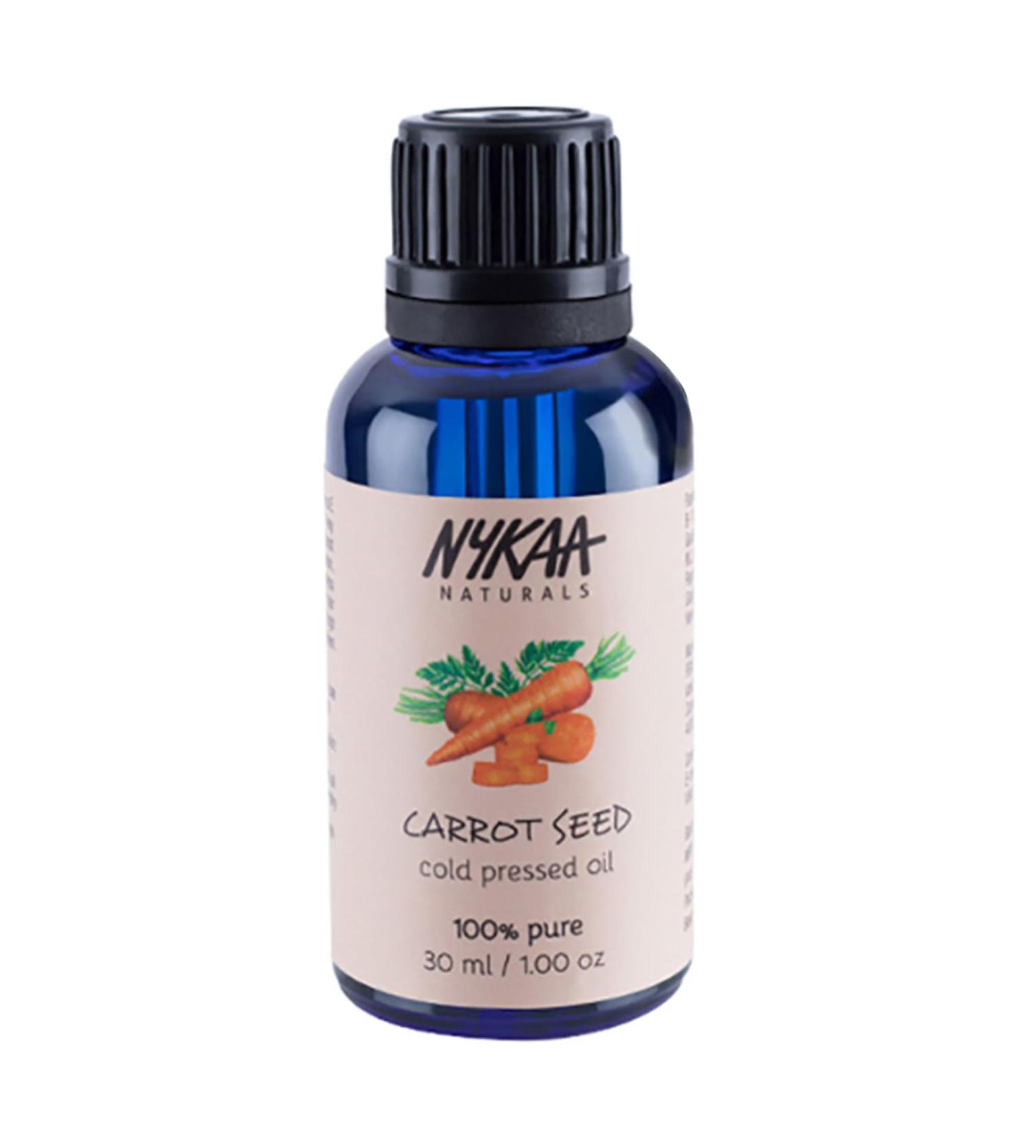 Nykaa Naturals 100 Percent Pure Cold Pressed - Carrot Seed For Women 1 oz Oil - Buy Online on SooperMarket.com