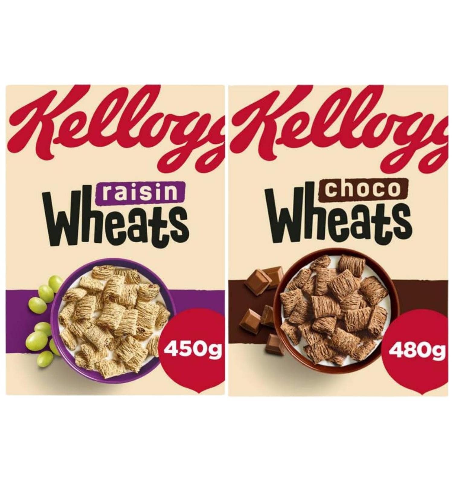 Breakfast Cereal Bundle With Choco Wheats Cereal 480g & Raisin Wheats Cereal 450g (2 Pack) - Buy Online on SooperMarket.com