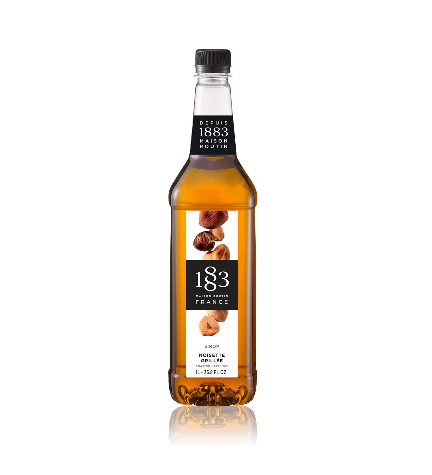 1883 Maison Routin Premium Roasted Hazelnut Syrup 1L - Ideal for Coffee, Tea, Hot Chocolate & Baking - Buy Online on SooperMarket.com