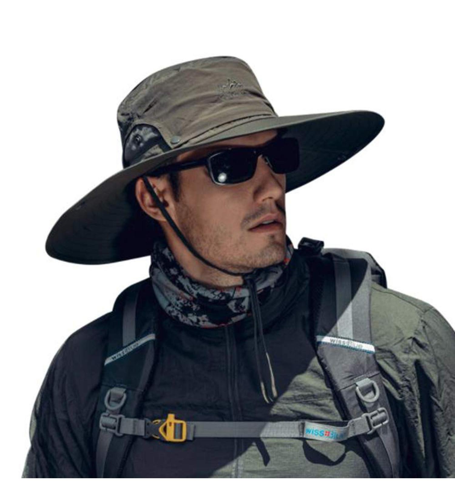 Cooltto Wide Brim Sun Hat - Waterproof Breathable for Fishing, Hiking, Camping | Army Green - Buy Online on SooperMarket.com