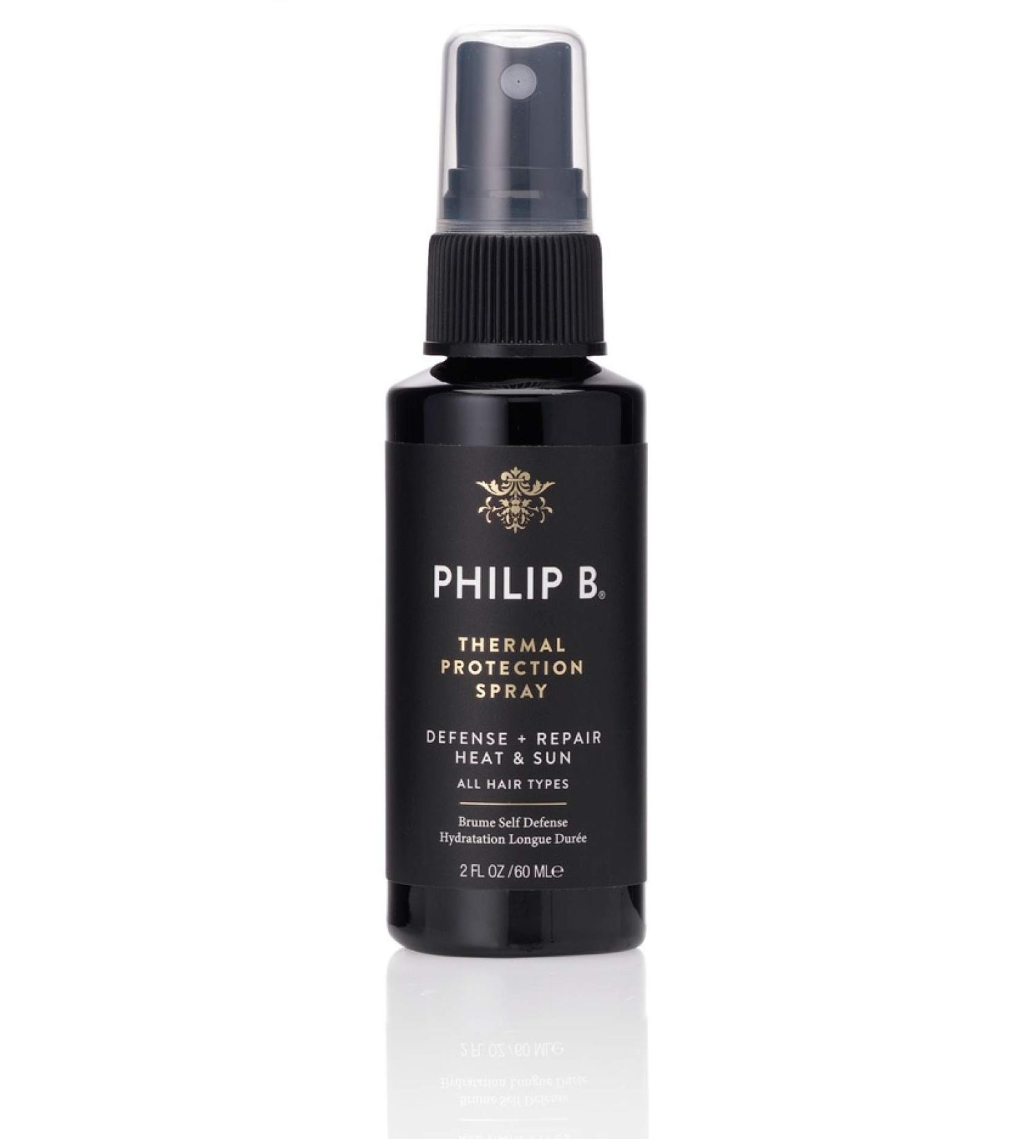 PHILIP B Thermal Protection Spray 2 oz. (60 ml) | Plump, Shine & Protect Hair from Heated Hair Tools 2 Fl Oz