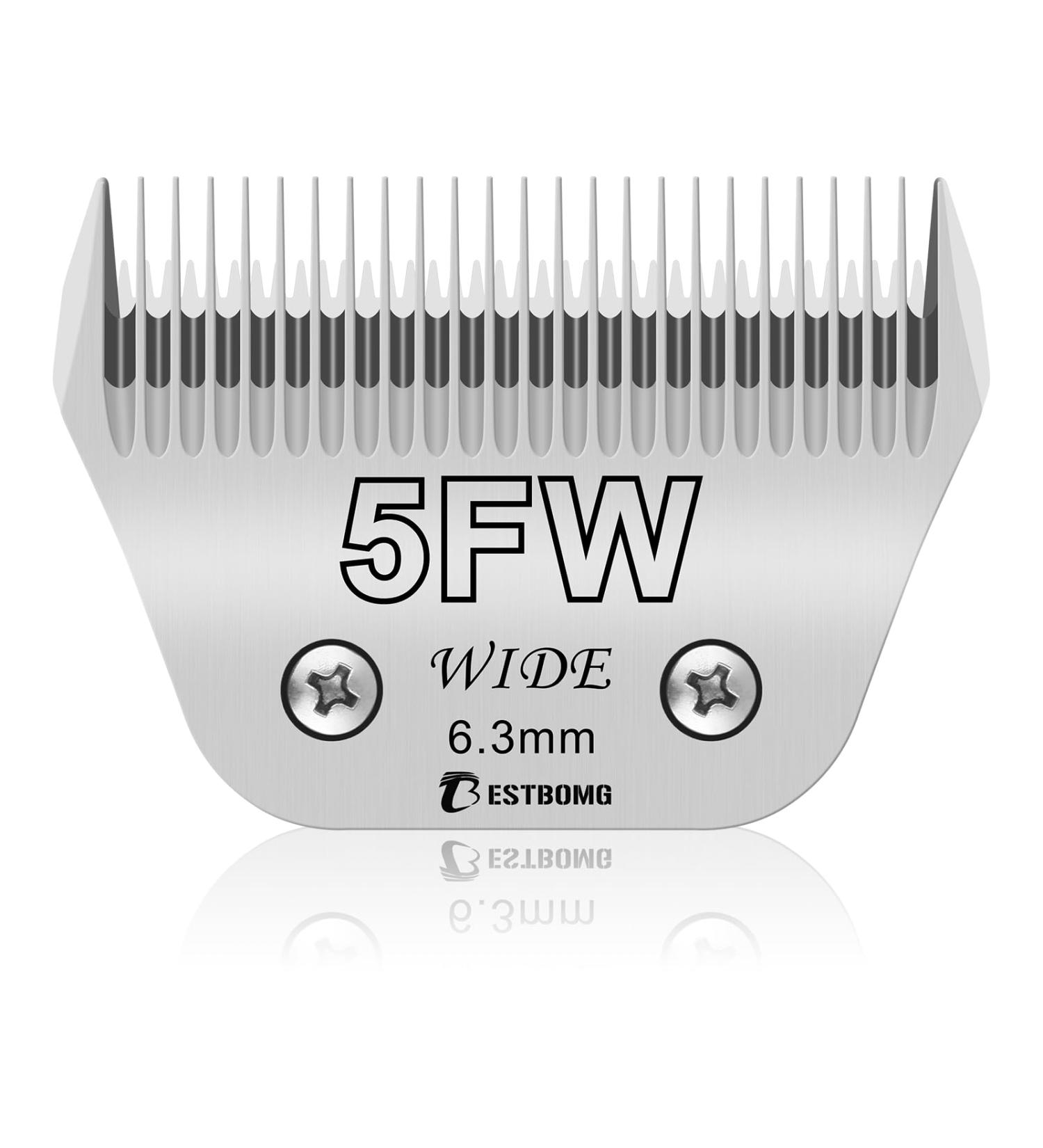 5fW Width Removable Blades for Pet Fur Care | Compatible with Heiniger Moser Max45 Andis Easter A5 | Cutting Length 1/4 inch (6.3 mm) for Large Animals - Buy Online on SooperMarket.com