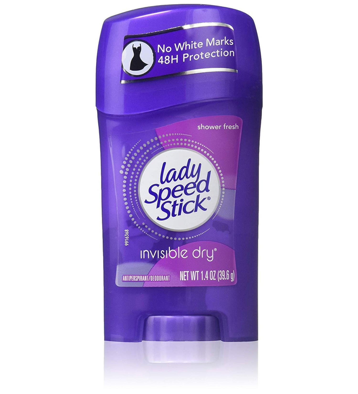 Lady Sp St Invis Dry Shwr Size 1.4z Lady Speed Stick Shower Fresh Invisible Dry Antiperspirant Deodorant