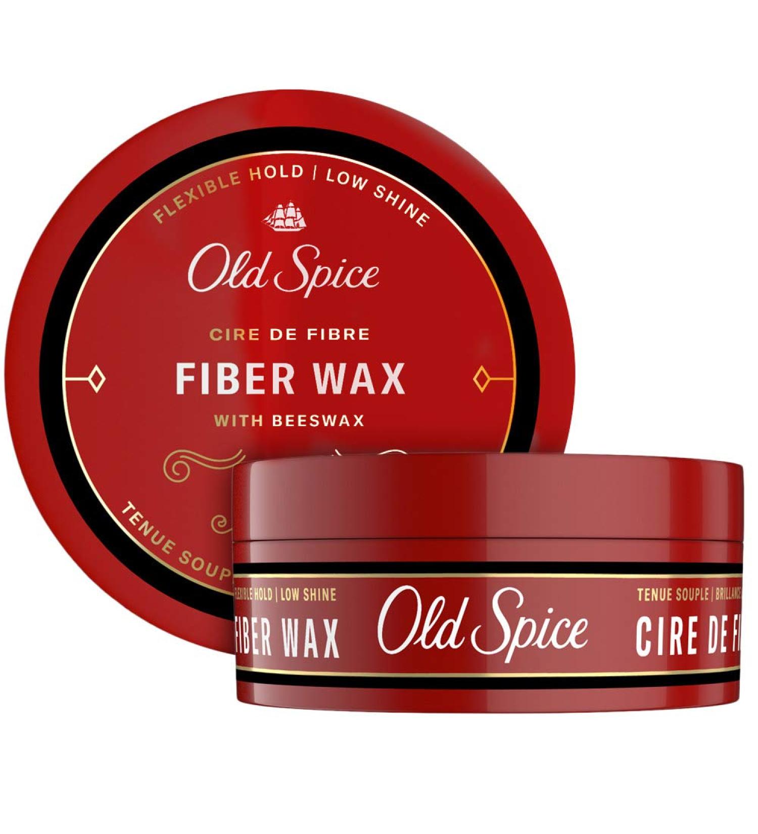 Old Spice Men's Hair Styling Fiber Wax Twin Pack - Flexible Hold, Low Shine - 4.44 Fl Oz - Buy Online on SooperMarket.com