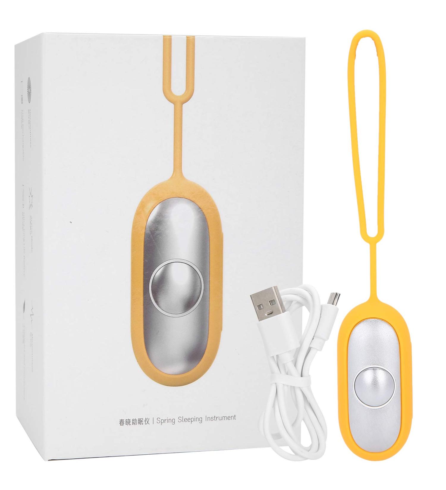 Sleep Instrument Usb Charging Microcurrent Holding Sleep Instrument Anxiety Pressure Relief Sleep Aid Device(Silver) (Yellow) - Buy Online on SooperMarket.com