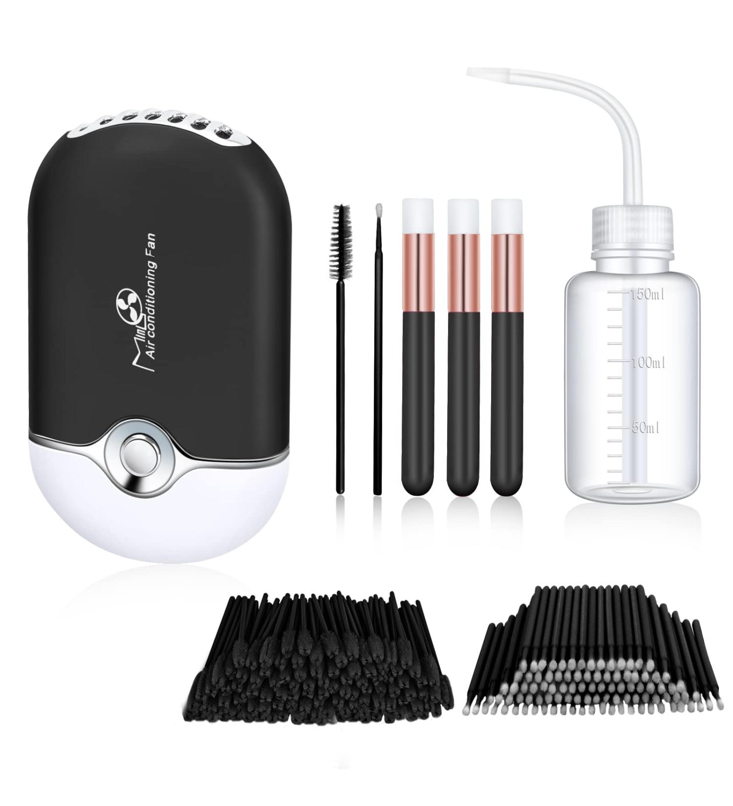 105 Pcs Rechargeable USB Mini Portable Fans for Handheld Air Conditioning & Facial Cleaning - Black - Buy Online on SooperMarket.com