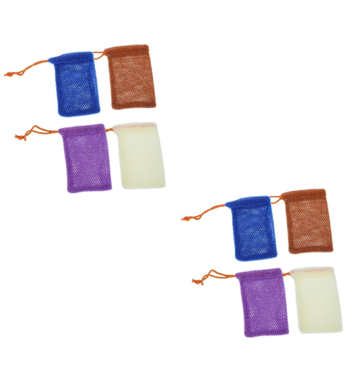 FOYTOKI 8 Pcs Soap Bag Foaming Net Bath Soap Liquid Bag Rapid Drying Towel Bubble Soap Nylon - Buy Online on SooperMarket.com