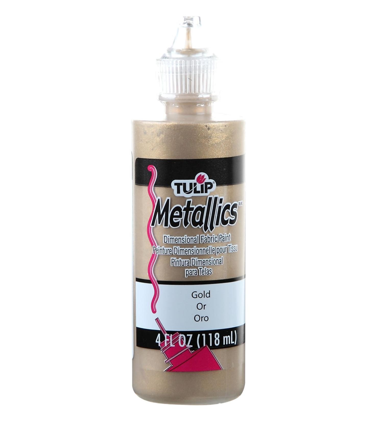 Tulip Dimensional Fabric Paint 17372 Metallic Gold - 4 fl oz (Pack of 1) - Buy Online on SooperMarket.com