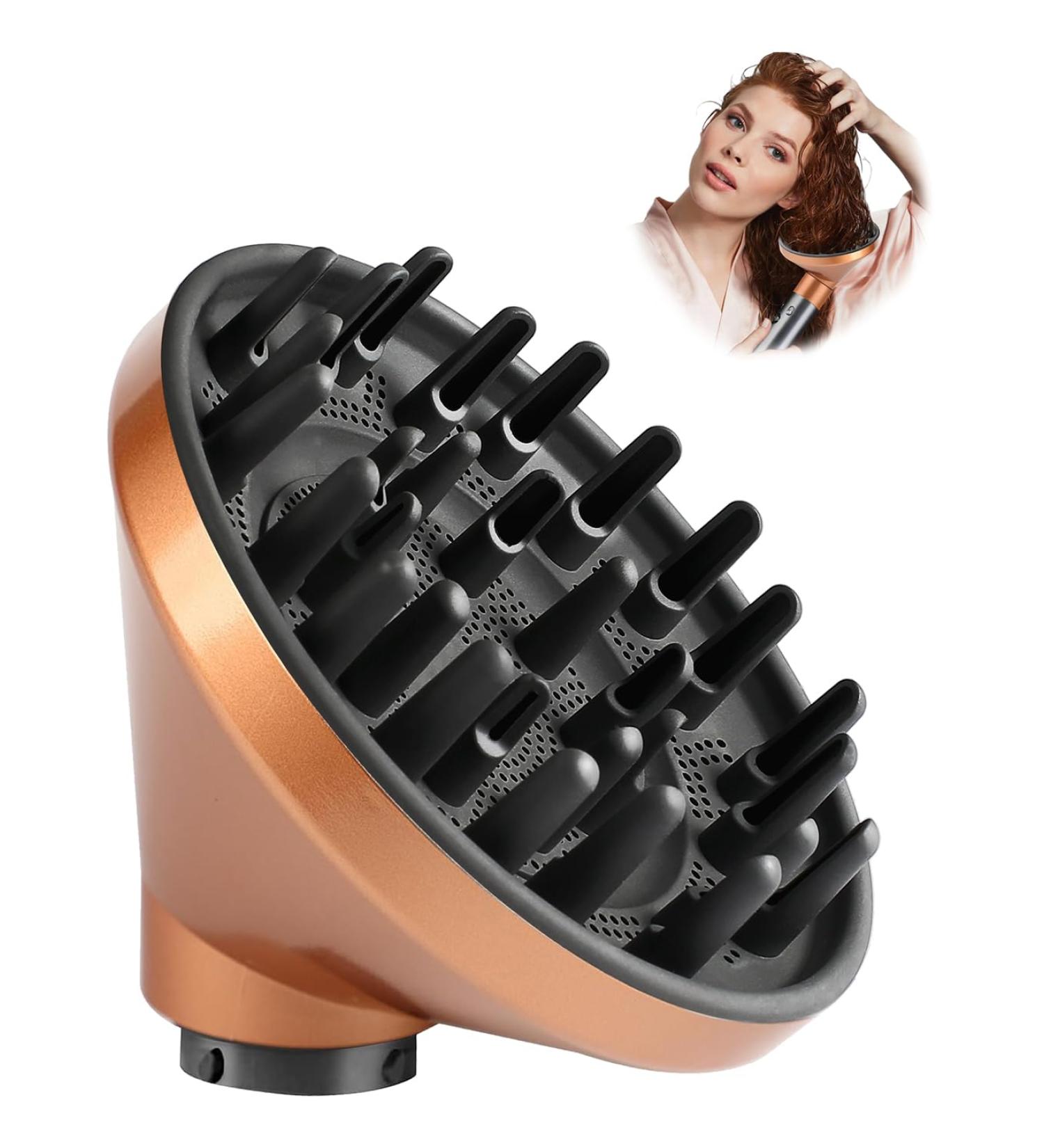Upgrade Your Styling: Dyson Airwrap Diffuser Nozzle Attachment - Compatible with HS05 HS03 HS01 in Rich Copper - Buy Online on SooperMarket.com