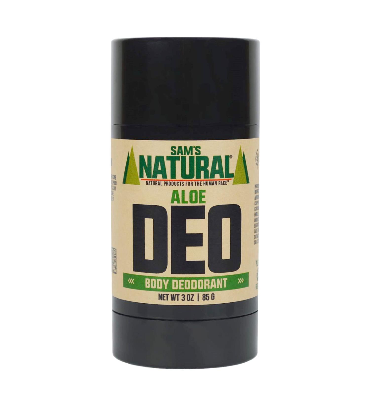 Sam s Natural Deodorant - Aloe - Holiday Gifts - Stocking Stuffers - Aluminum Free DEO - No phthalates parabens sulfates or dyes - For Men Women Unisex - Vegan Cruelty Free - 3 oz Aloe Vera - Buy Online on SooperMarket.com