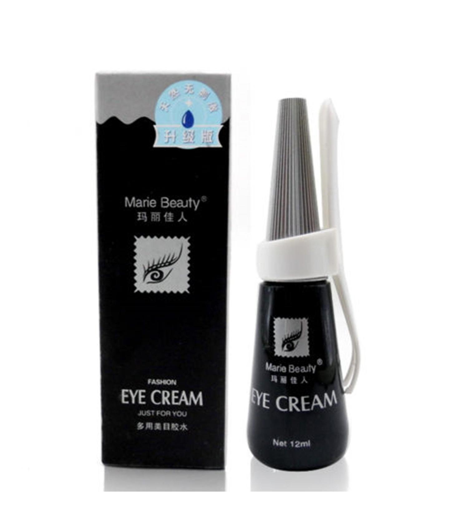 JIAHAO One Bottle Professional EYE Waterproof False Eyelashes Adhesive Marie Beauty Premium Edition Eyelashes Glue - Black 12ml - Buy Online on SooperMarket.com