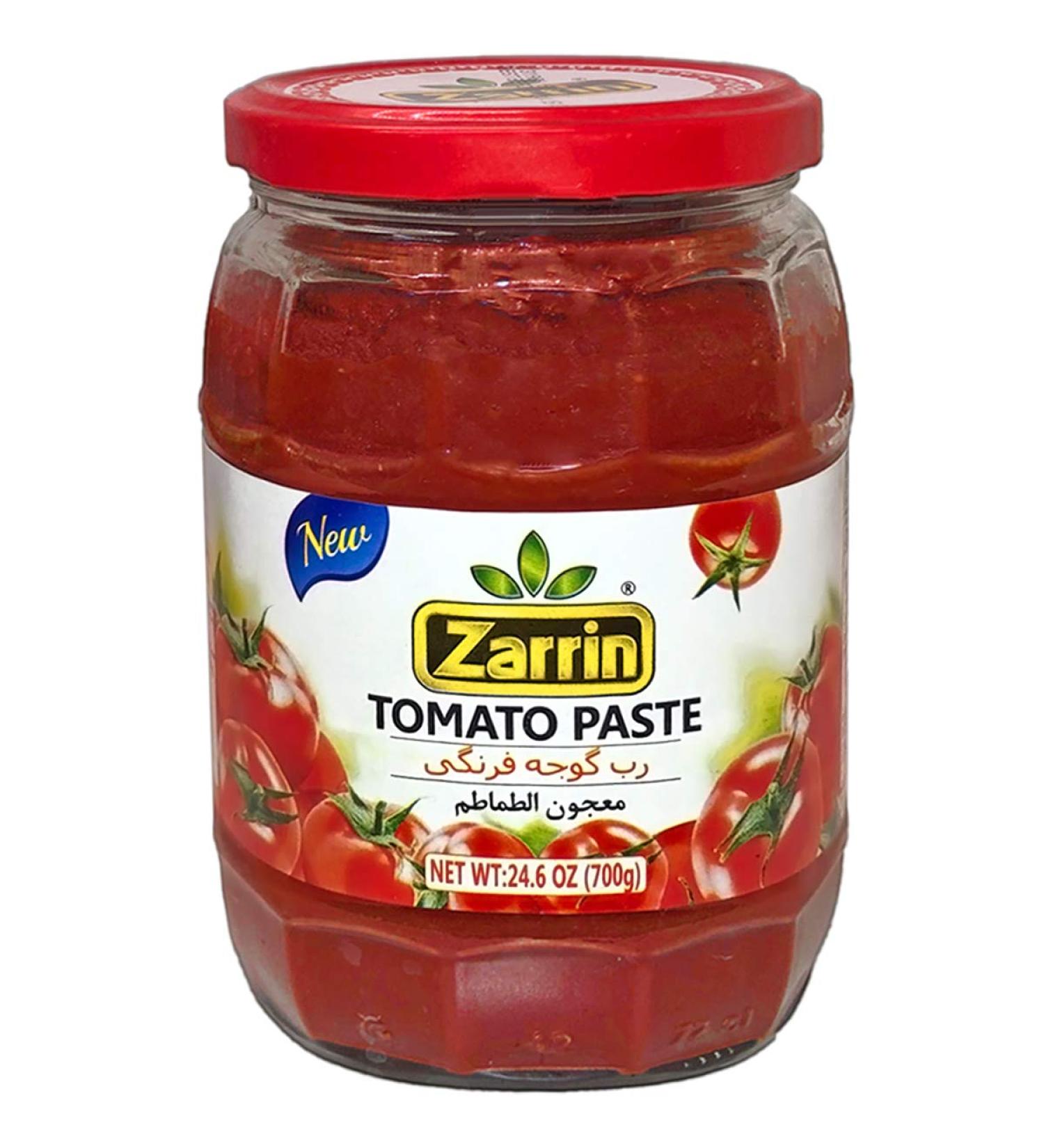 Zarrin Turkish Tomato Paste 24.6 oz (700g) in Glass Jar - No Preservatives - Buy Online on SooperMarket.com