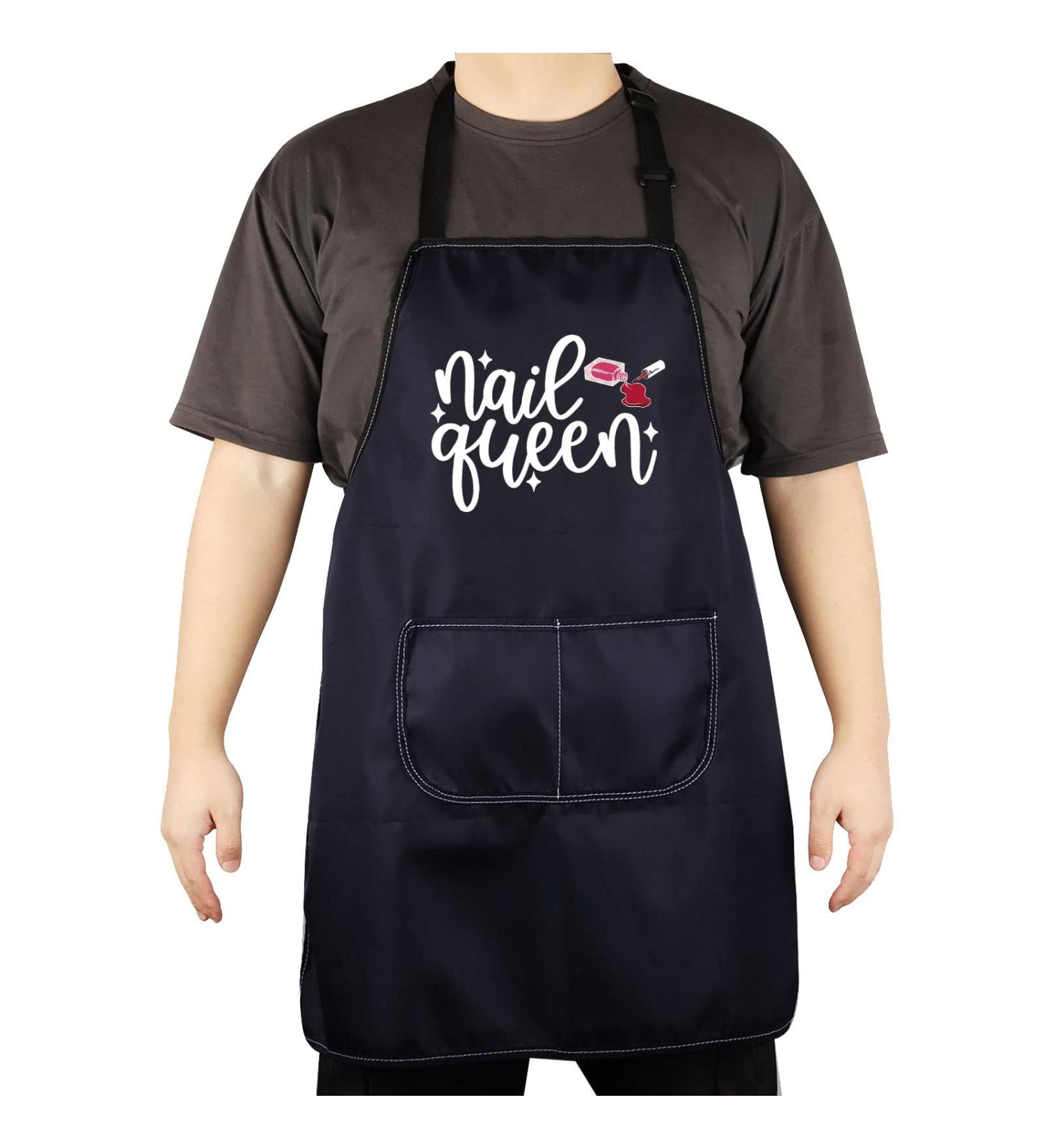 CENWA Nail Technician Aprons Nail Artist Gifts Nail Boss/Nail Queen Nail Tech Adjustable Apron For Nail Salons Nail Queen apron eu - Buy Online on SooperMarket.com