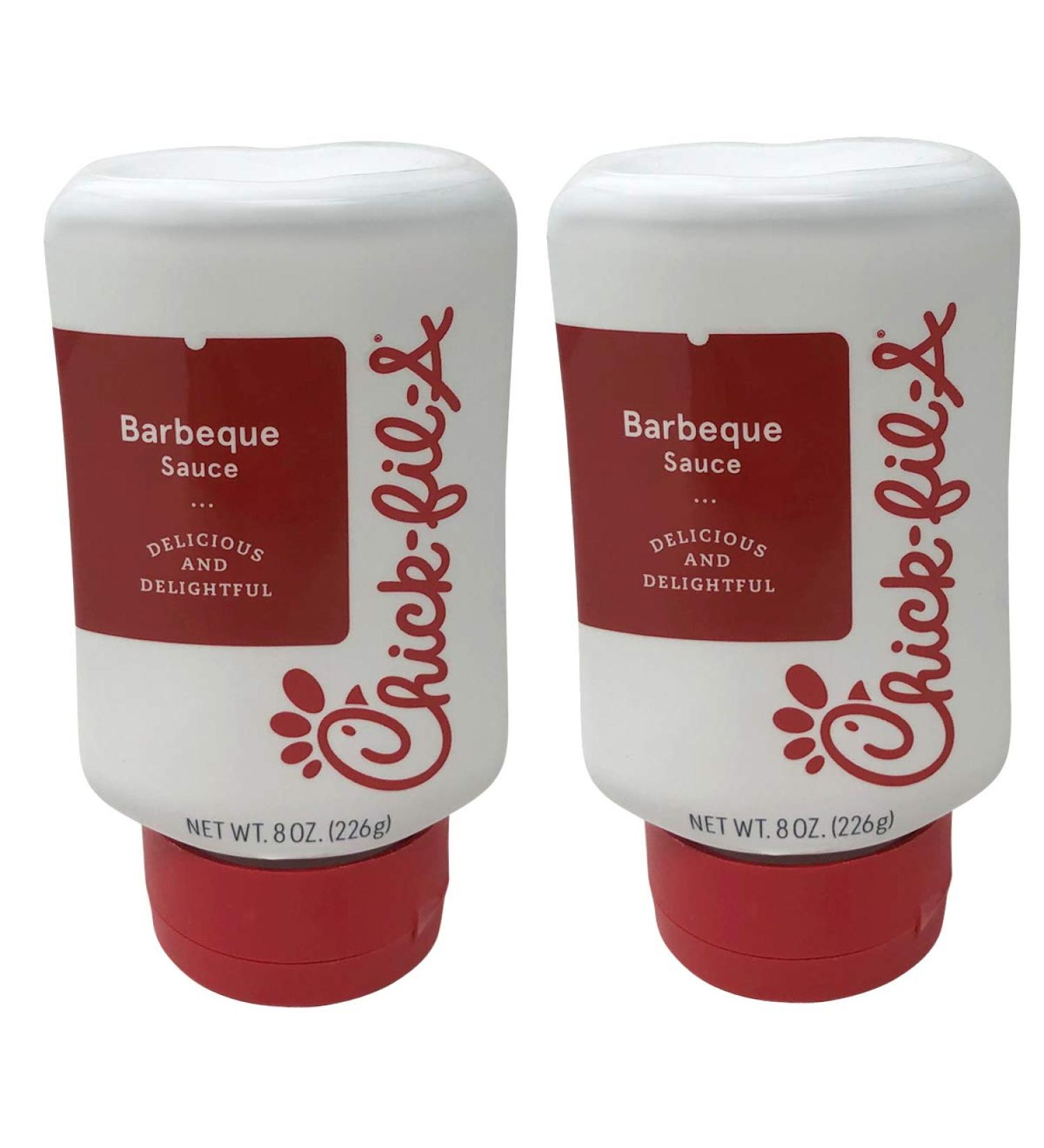 Chick-Fil-A Sauce 8 oz. Squeeze Bottle 2 Pack- Resealable Container for Dipping, Drizzling, and Marinades (Barbeque)