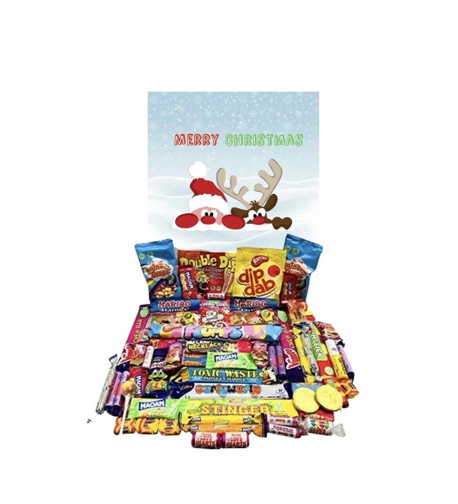 Christmas Reindeer Sweets Selection Box Sweets Pick N Mix The Ultimate Retro Sweet Selection 70s 80s Box Sweet Hamper -Present gift for Christmas - Buy Online on SooperMarket.com