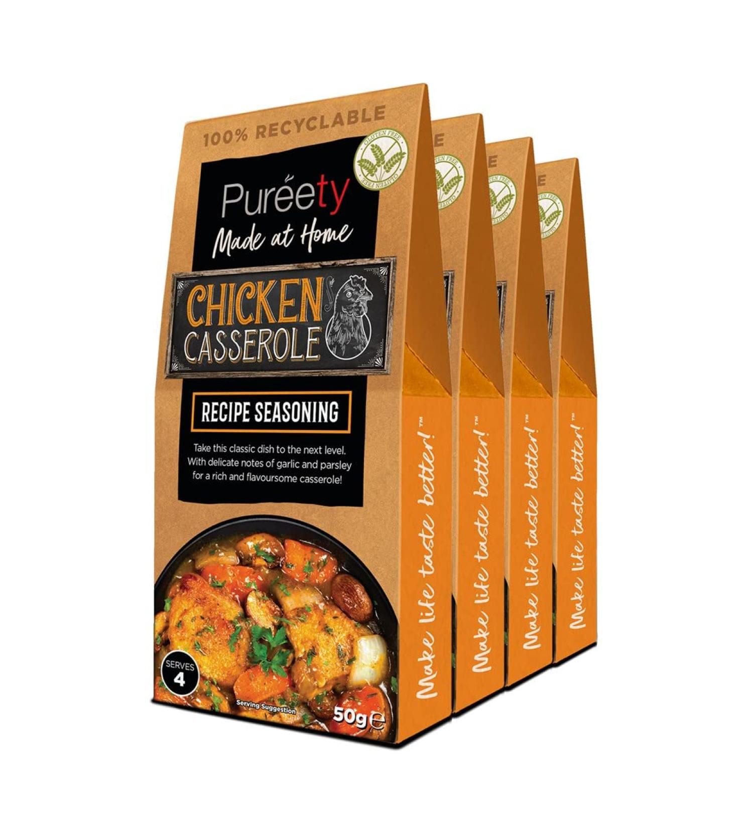 Pureety GLUTEN FREE Chicken Casserole Recipe Seasoning x 4 packs - Buy Online on SooperMarket.com