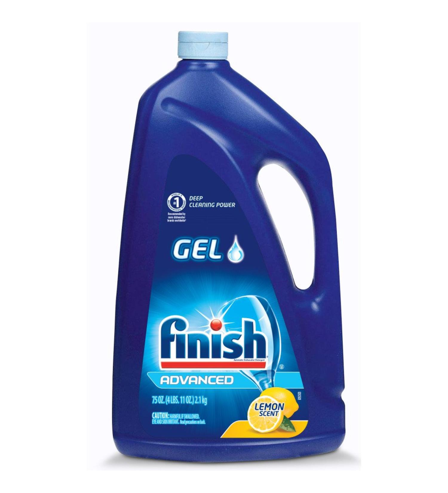 Finish Lemon Scent Dishwasher Detergent Gel Liquid 75oz - Buy Online on SooperMarket.com