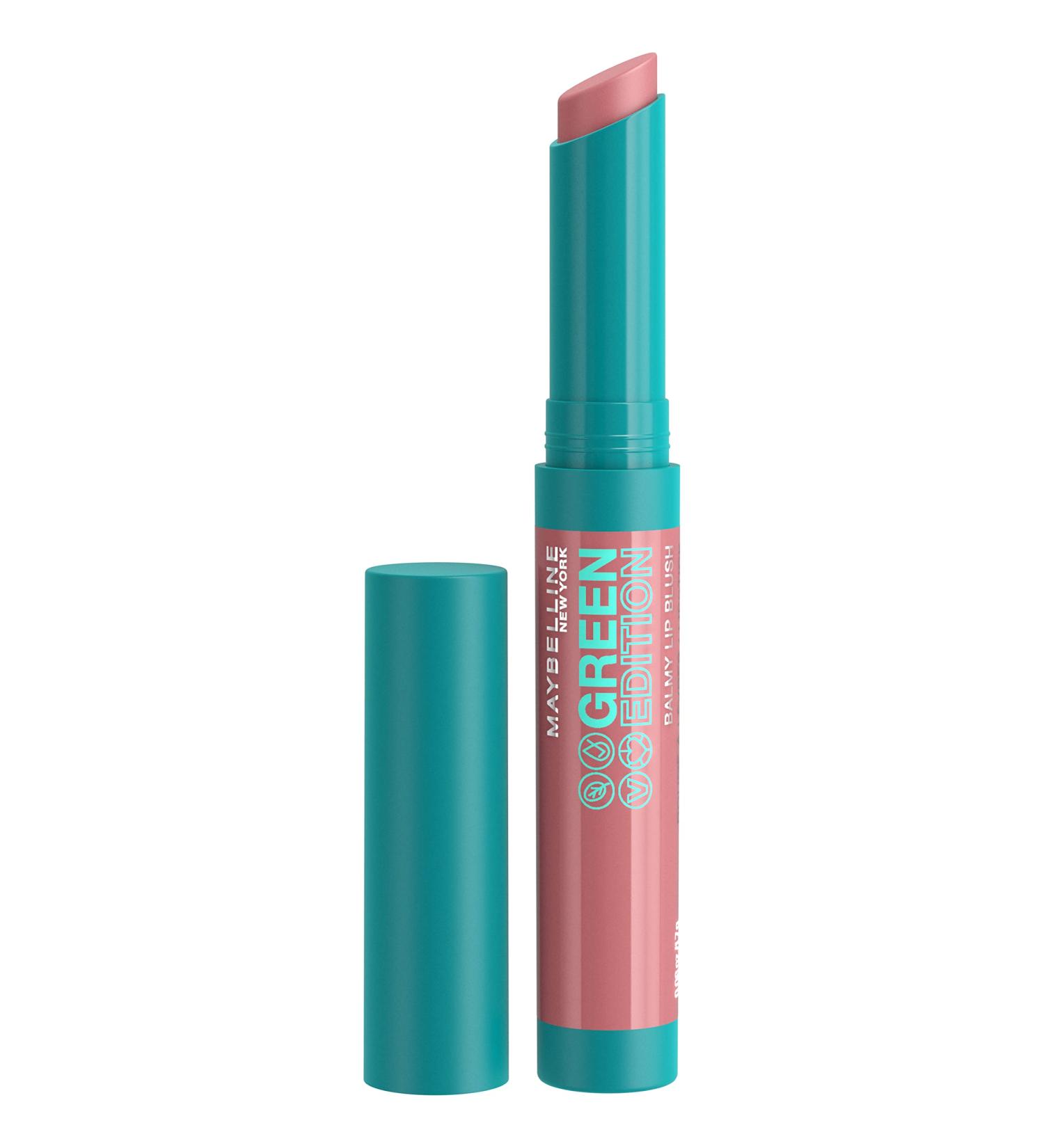 Maybelline Green Edition Balmy Lip Blush - Moonlight Pink Nude (1 Count) | Infused with Mango Oil - Buy Online on SooperMarket.com