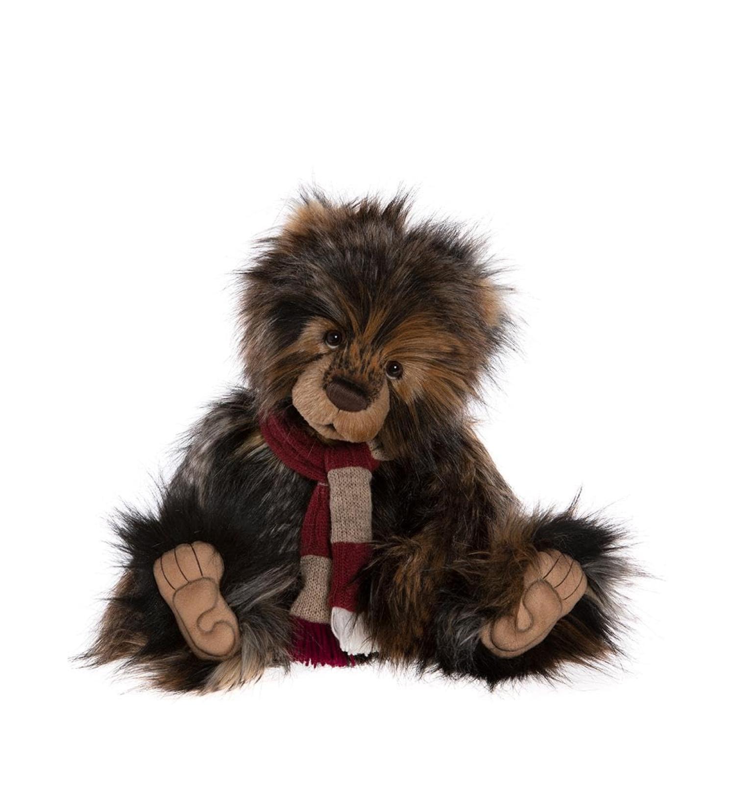 Charlie Bears Treacle Toffee | 2023 Long Fluffy Plush Collectable Jointed Teddy Bear With Scarf Accessory - Buy Online on SooperMarket.com
