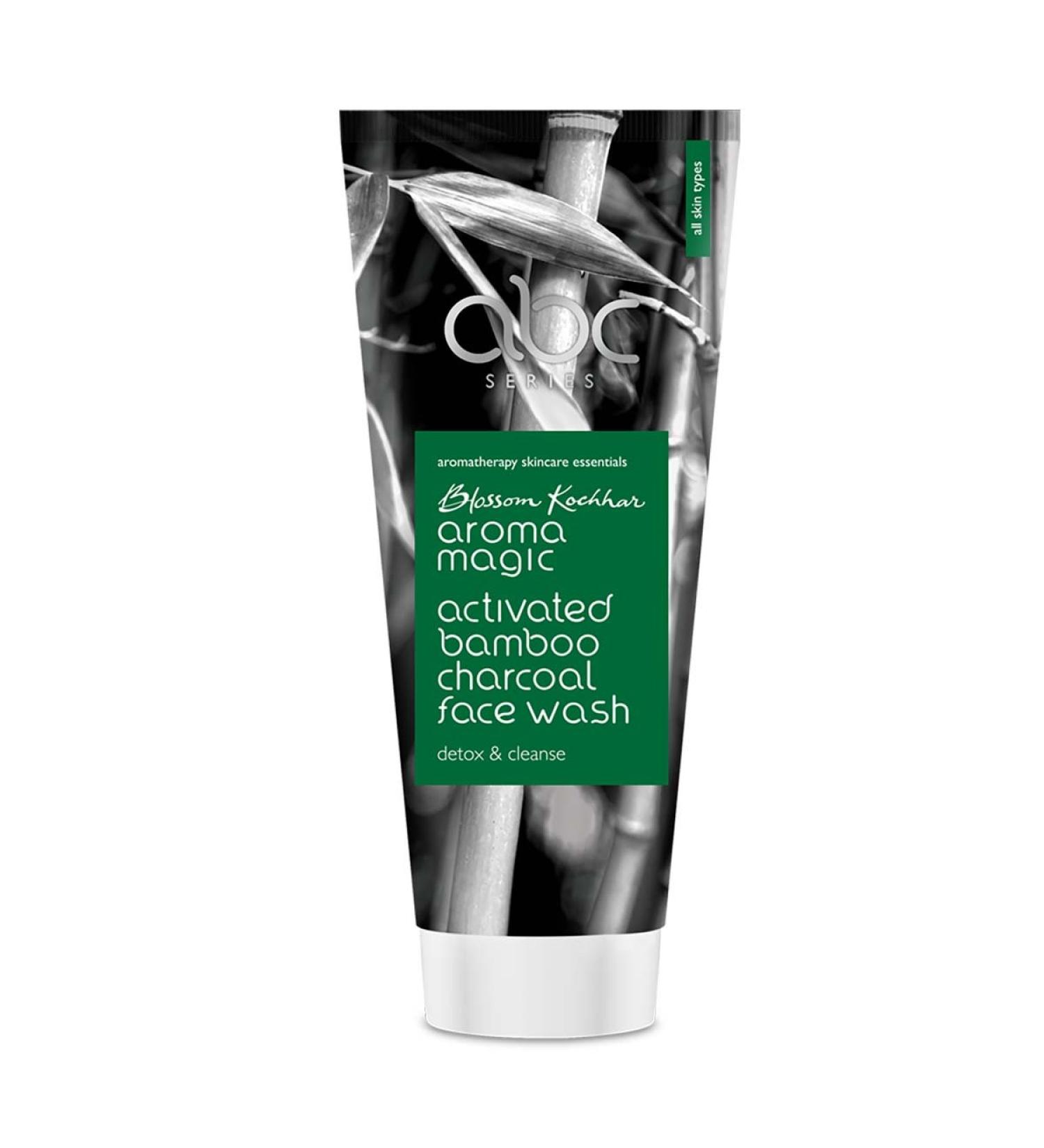 Aroma Magic Activated Charcoal Face Wash - Gently Removes Oil Tightens Pores & Exfoliates for Smooth Radiant Skin | 100ml - Buy Online on SooperMarket.com