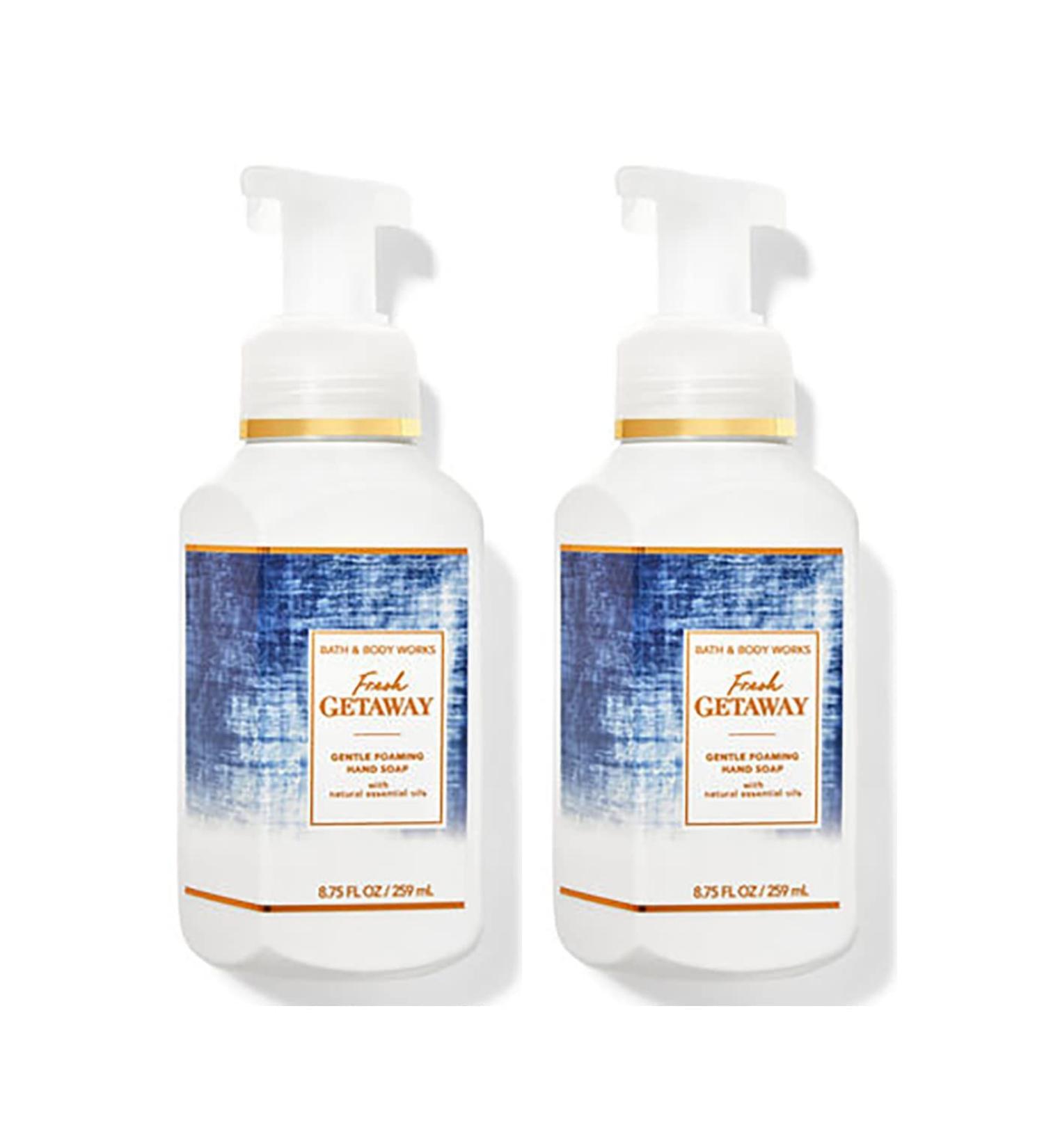 Bath & Body Works Fresh Getaway Gentle Foaming Hand Soap 8.75 Ounce 2-Pack (Fresh Getaway) 1.25 pounds Fresh Getaway 8.75 Ounce