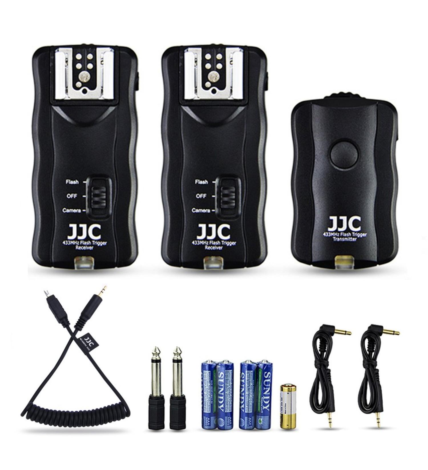 JJC 3-in-1 Wireless Flash Trigger & Remote Control Kit for Nikon Z7/Z6/D750/D7500/D5600/D3300 with 2 Receivers - Replaces Nikon MC-DC2 - Buy Online on SooperMarket.com