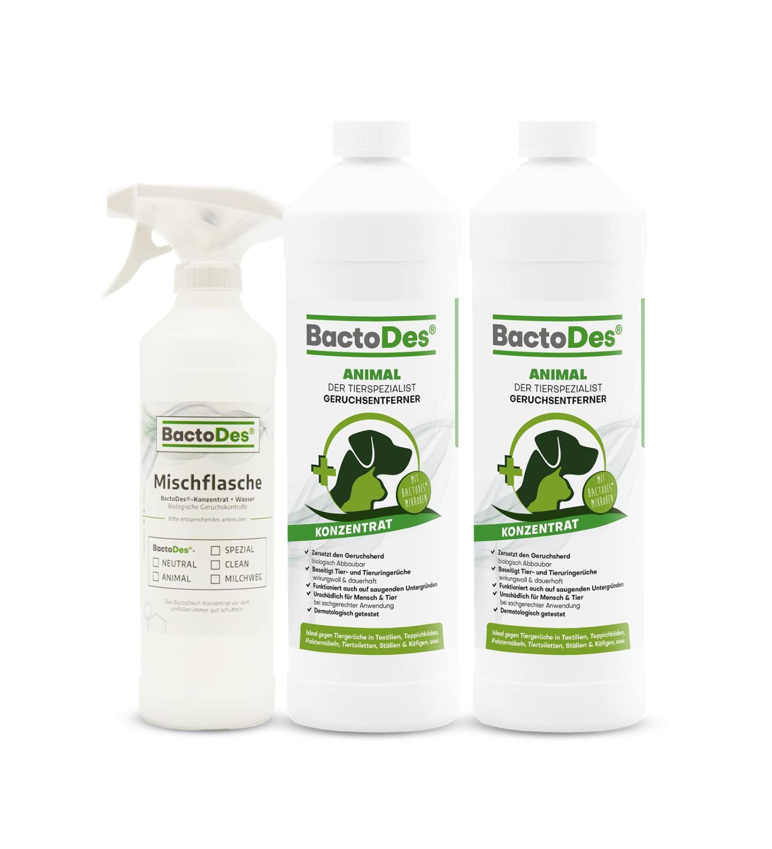 Buy BACTODES 2L Animal Odor Neutralizer - Strong Enzyme Cleaner for Cat & Dog Urine - Effective Organic Microbe Spray - 1 Pack - Buy Online on SooperMarket.com