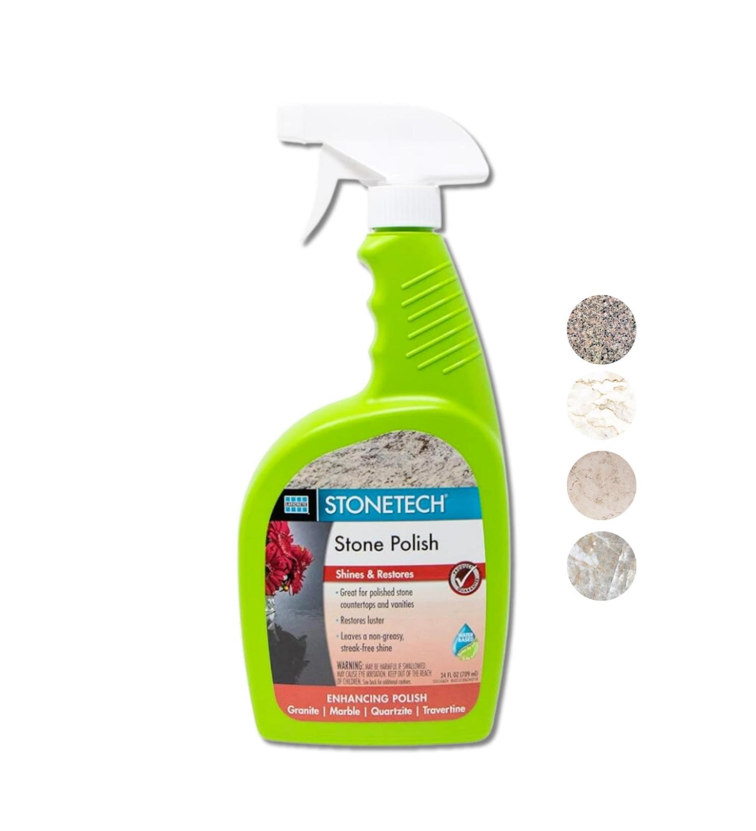 Professional Stone Polish Spray - Effortless Shine & Protection for Marble Granite Quartzite & Travertine - Stonetech Ready to Use - Buy Online on SooperMarket.com