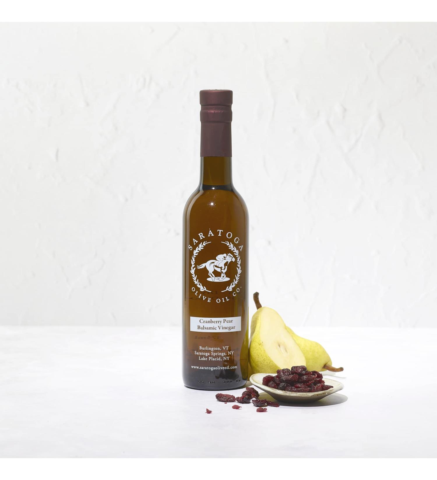 Saratoga Olive Oil Co. Cranberry Pear White Balsamic Vinegar 200ml - 6.8oz - Pack of 1 - Buy Online on SooperMarket.com