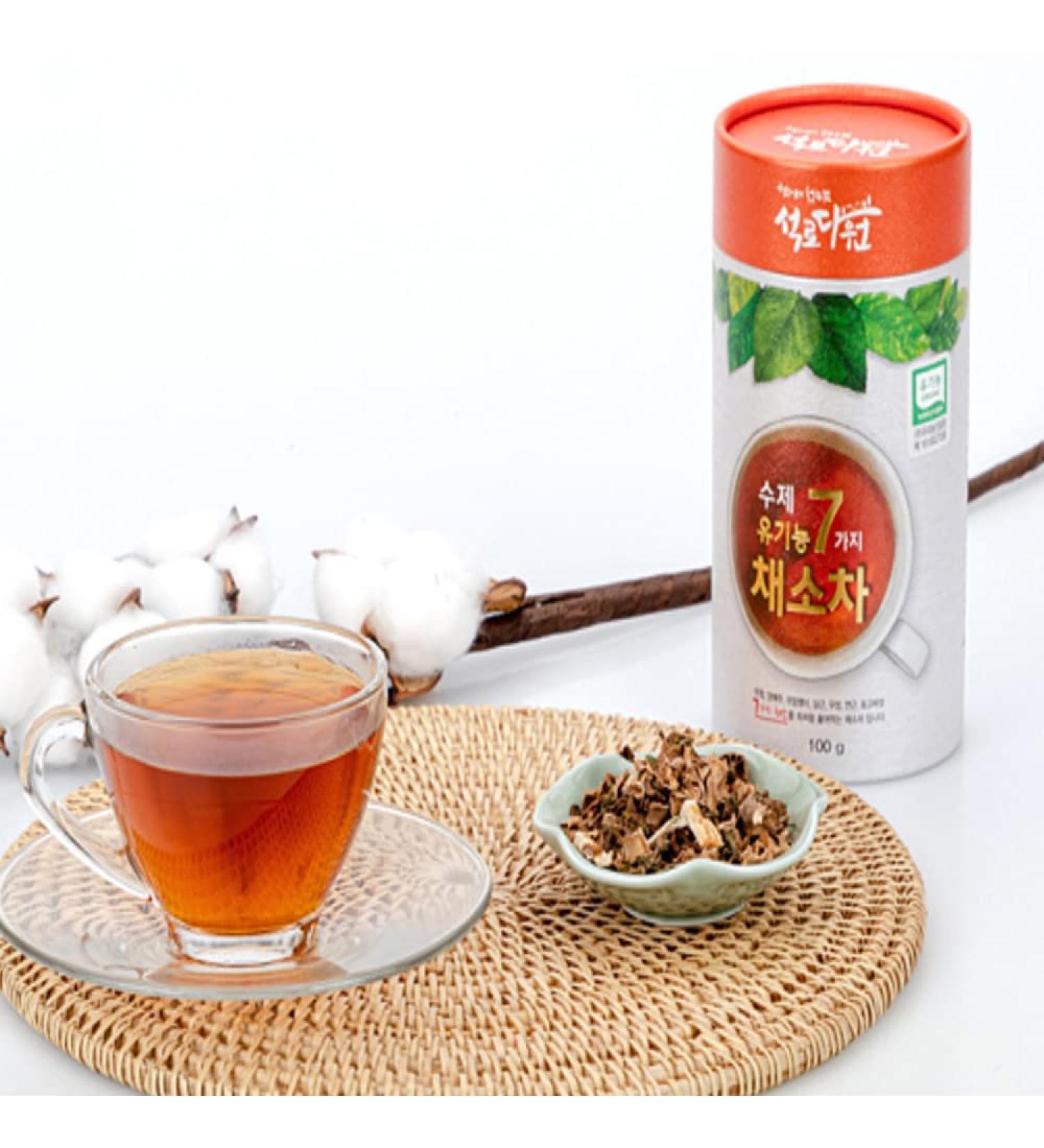 CYSO Seokrodawon Tea Garden 7 kinds of vegetable tea 100g (1 bottle) 100% Korean Organic Ingredients 100g of 1 bottle - Buy Online on SooperMarket.com
