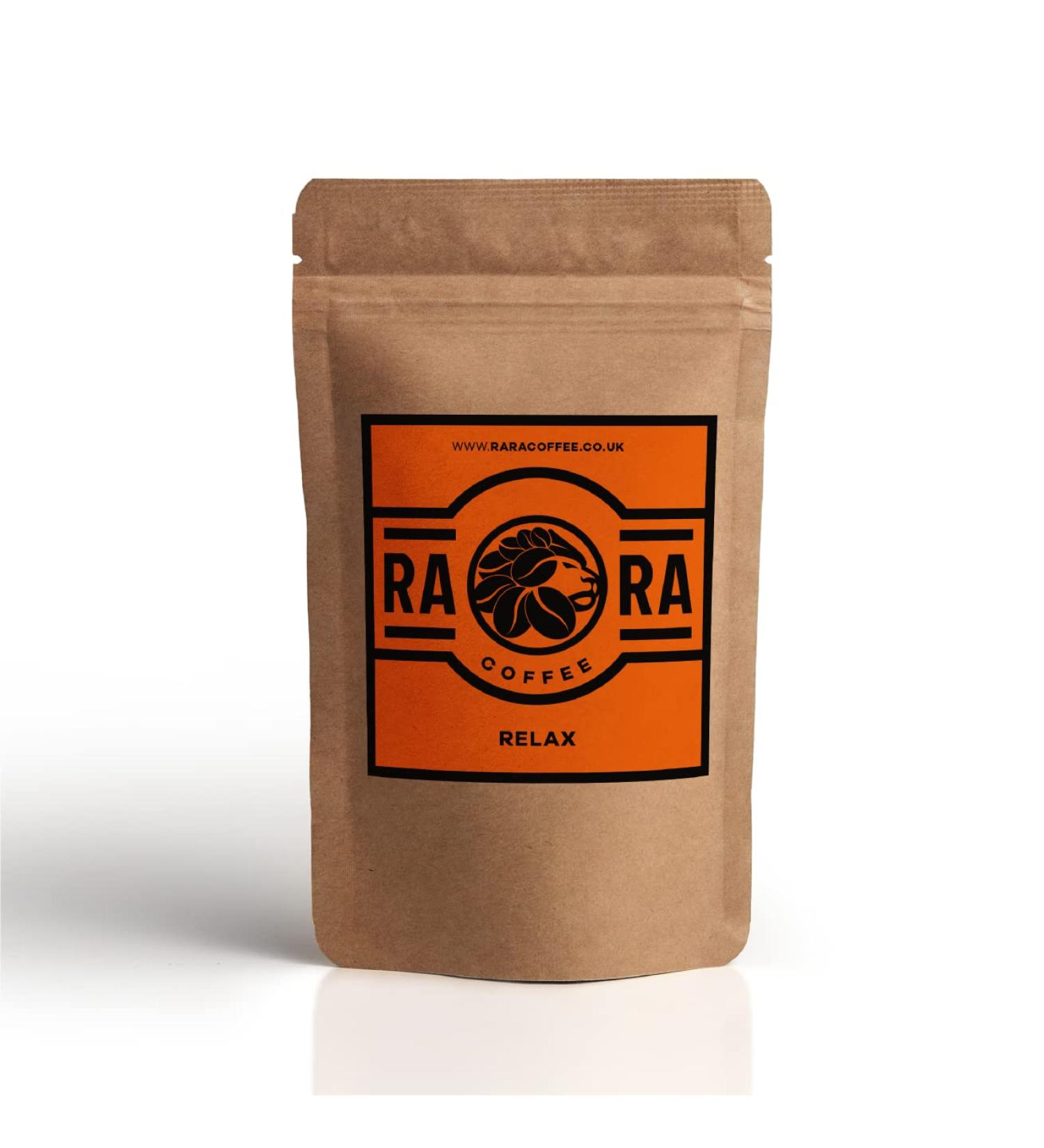 RARA RELAX Mushroom Coffee - 200g Instant Arabica Coffee Blend with Reishi (80 servings) - Buy Online on SooperMarket.com