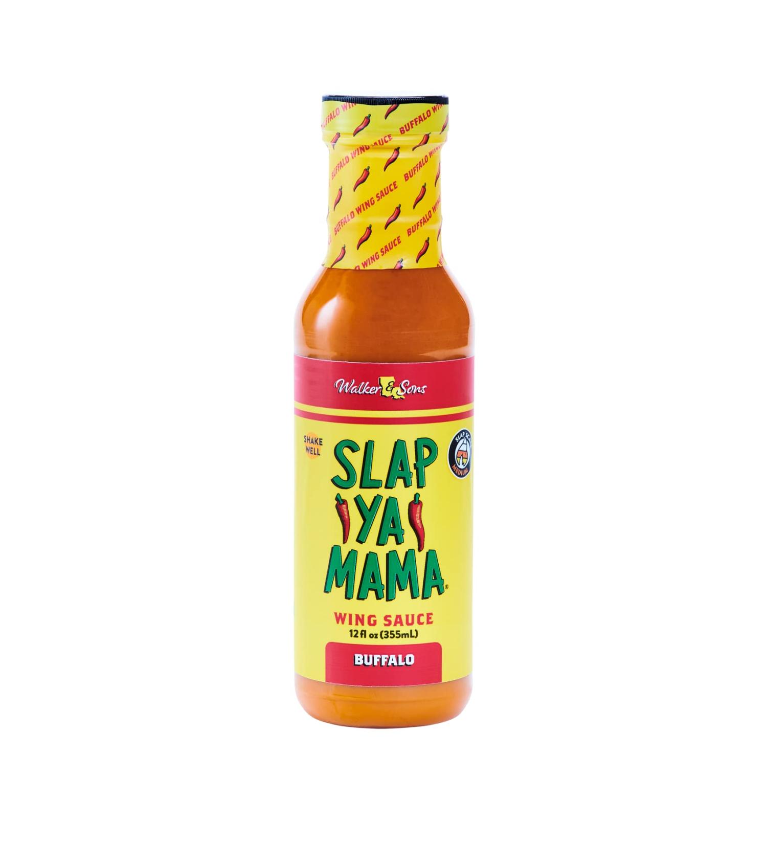 Slap Ya Mama Buffalo Wing Sauce 12 oz - Pack of 2 | Authentic Louisiana Style Wing Sauce - Buy Online on SooperMarket.com