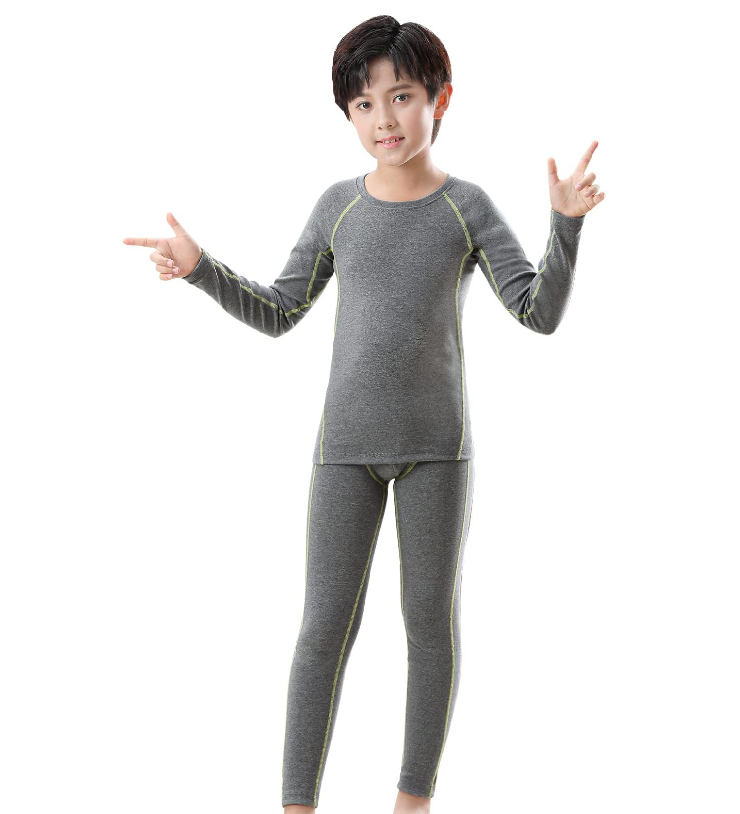 Hereneer Children's Thermal Underwear - Breathable & Warm Functional Set for Winter Sports | Long Sleeve Shirt & Pants for Girls - Buy Online on SooperMarket.com