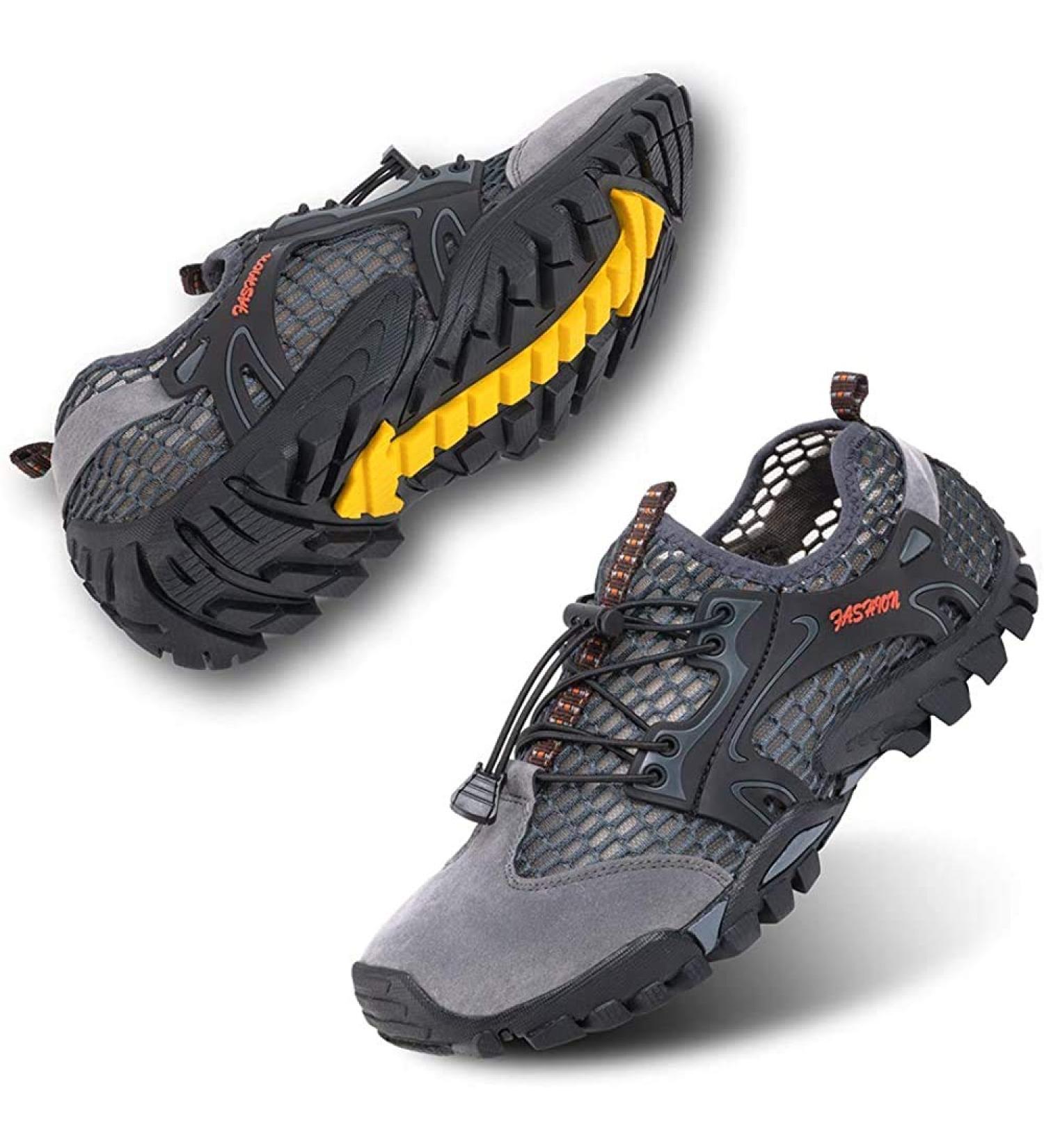 VTASQ Men's Hiking Shoes - Lightweight Breathable Outdoor Sports Sandals Anti-Slip Trekking Footwear - EU Size 44 Gray - Buy Online on SooperMarket.com