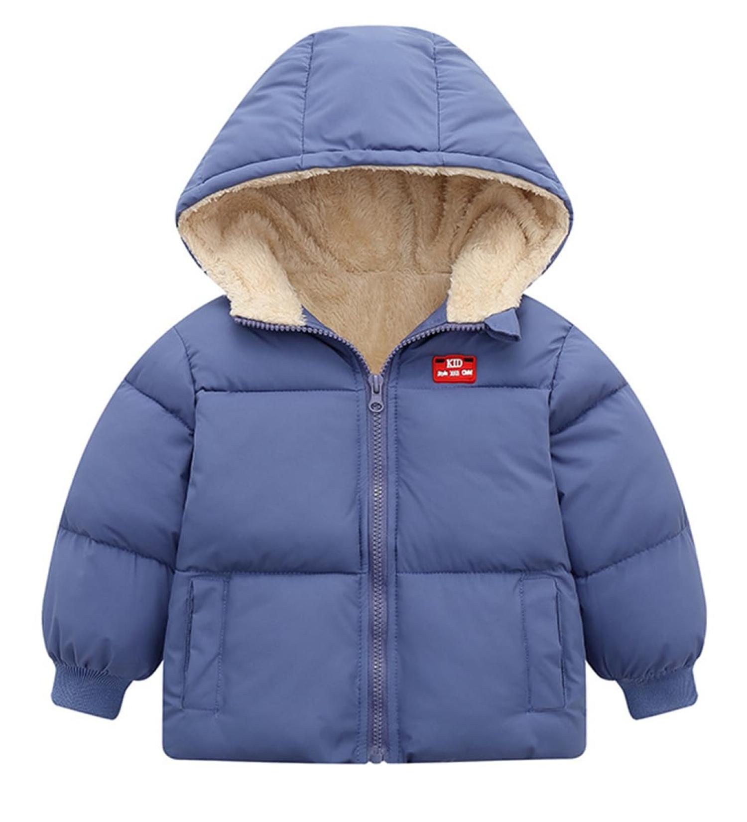 Kids4ever Toddler Hooded Winter Jacket | Royal Blue | 3-4 Years - Buy Online on SooperMarket.com