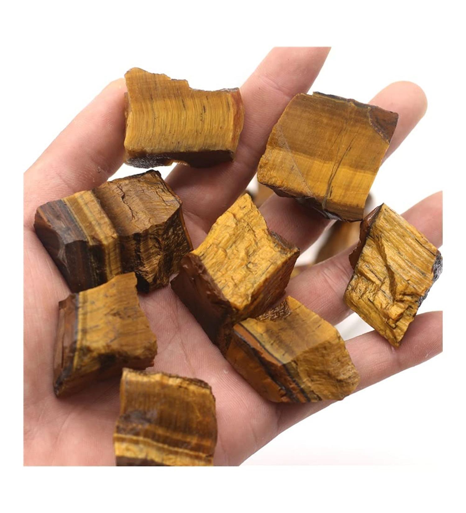 Natural Raw Yellow Tiger Eye Stone Crystal Rough Reiki Gemstone Specimen for for Decoration Stone Generator FZUGEDRLI (Size : 100g) - Buy Online on SooperMarket.com