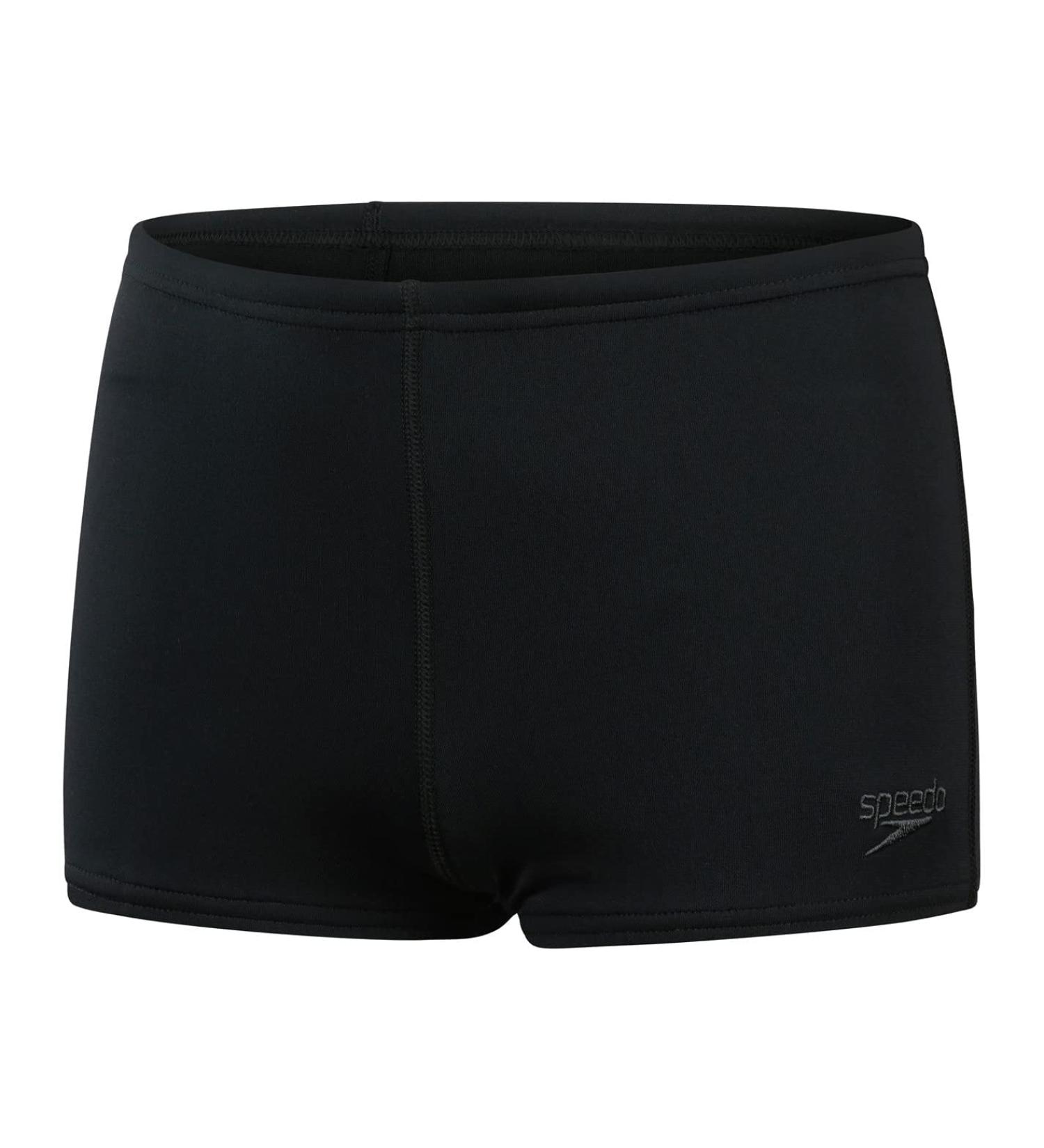 Speedo Boys Eco Endurance+ I Aquashort - Durable Swim Shorts for Ages 11-12 - Black Color | International Shipping Available - Buy Online on SooperMarket.com