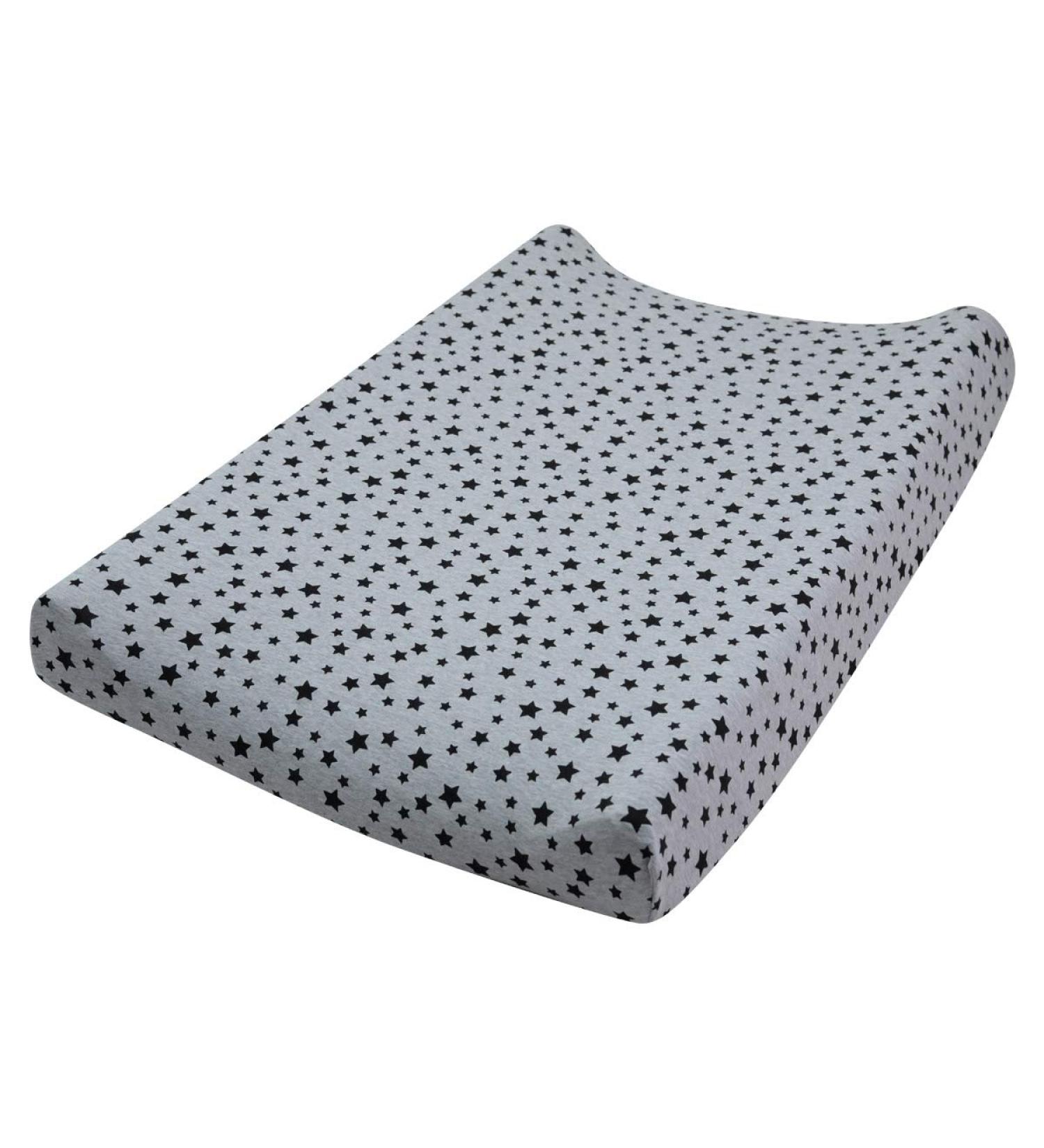 JYOKO KIDS Changing Mat Cover - Black Star (70 x 50 cm) | International Shipping Available - Buy Online on SooperMarket.com