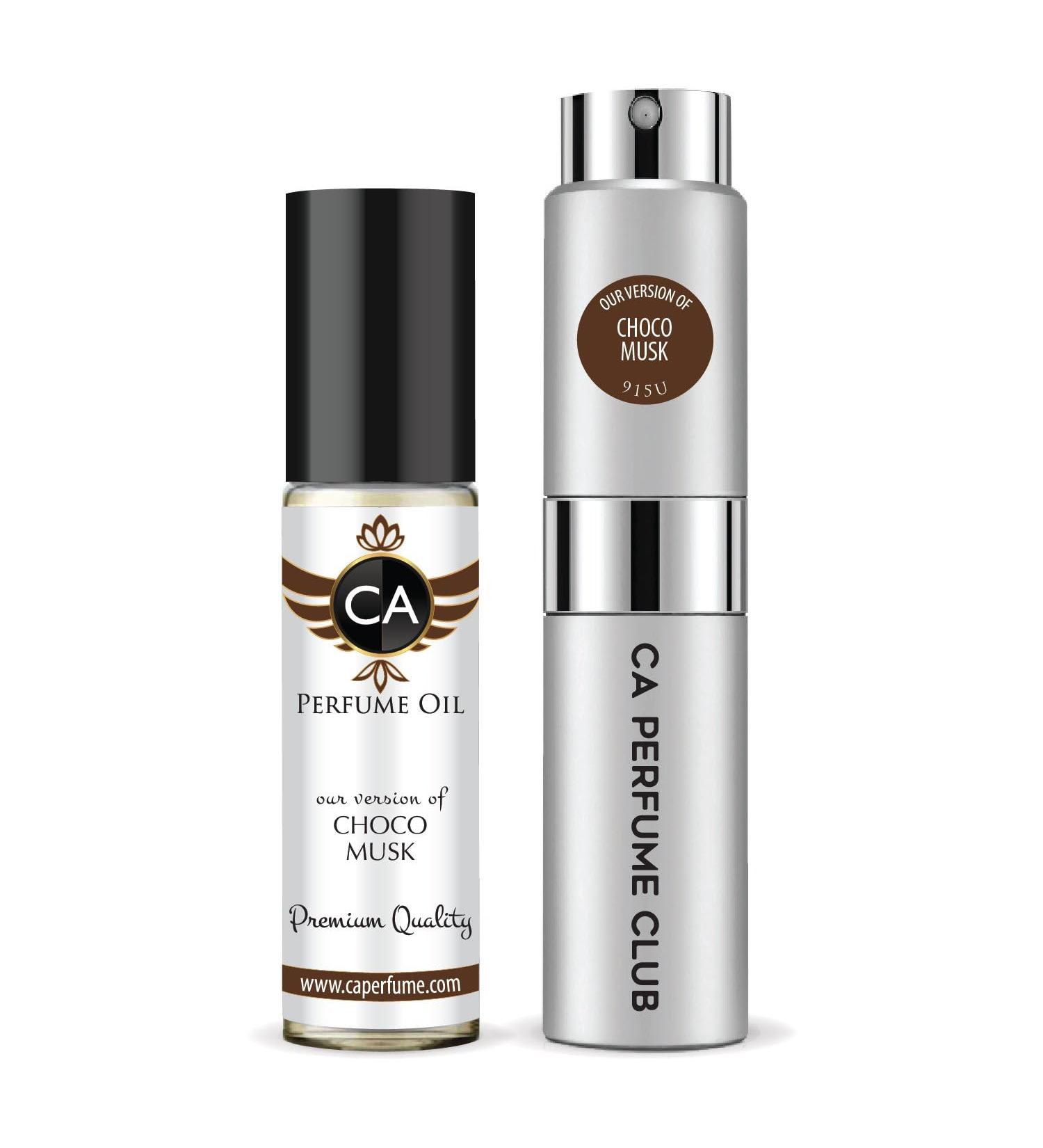 CA Perfume Duo Impression of Choco Musk For Women & Men Sprayer + Body Oil Roll-On Bottles 0.27 Fl Oz+0.33 Fl Oz - Buy Online on SooperMarket.com