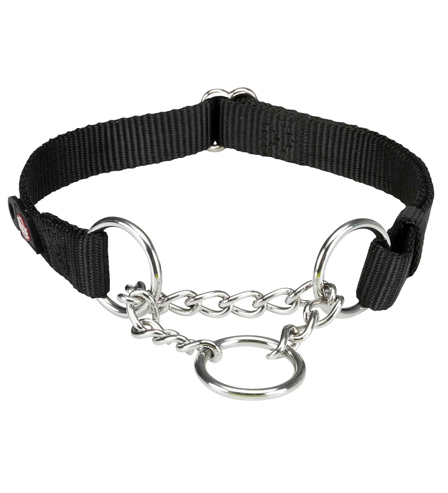 Premium Dog Choke Chain Collar M-L: 35-50 cm/20 mm Black - Buy Online on SooperMarket.com