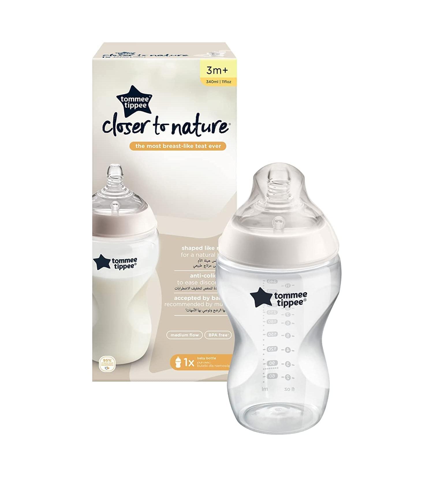 Tommee Tippee Closer to Nature Clear Bottle 340 ml Non d cor 340 ml - Buy Online on SooperMarket.com