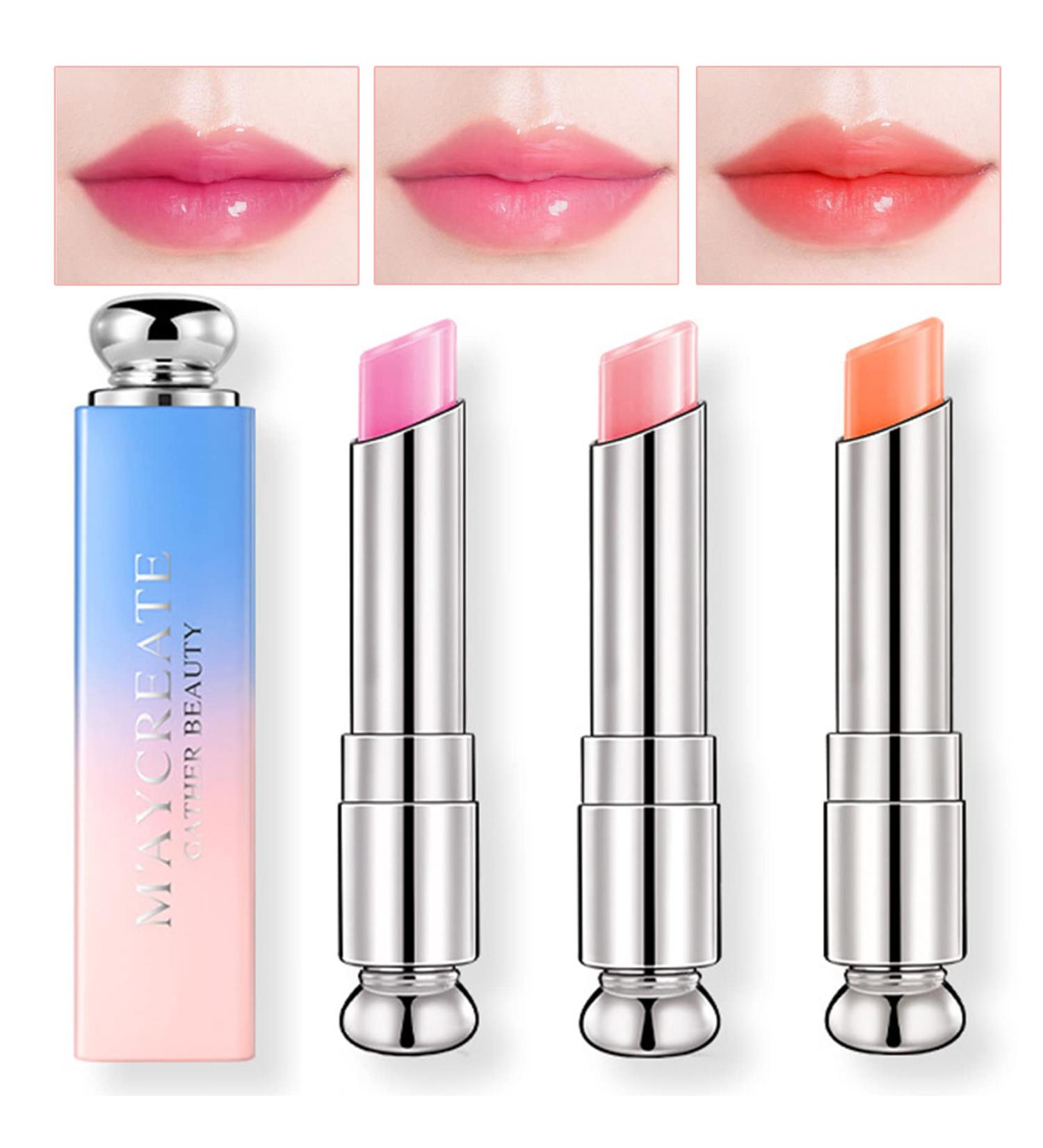 3PCS Color Changing Lipstick Set - Long Lasting Moisturizing Magic Lip Balm for Women & Girls - Buy Online on SooperMarket.com