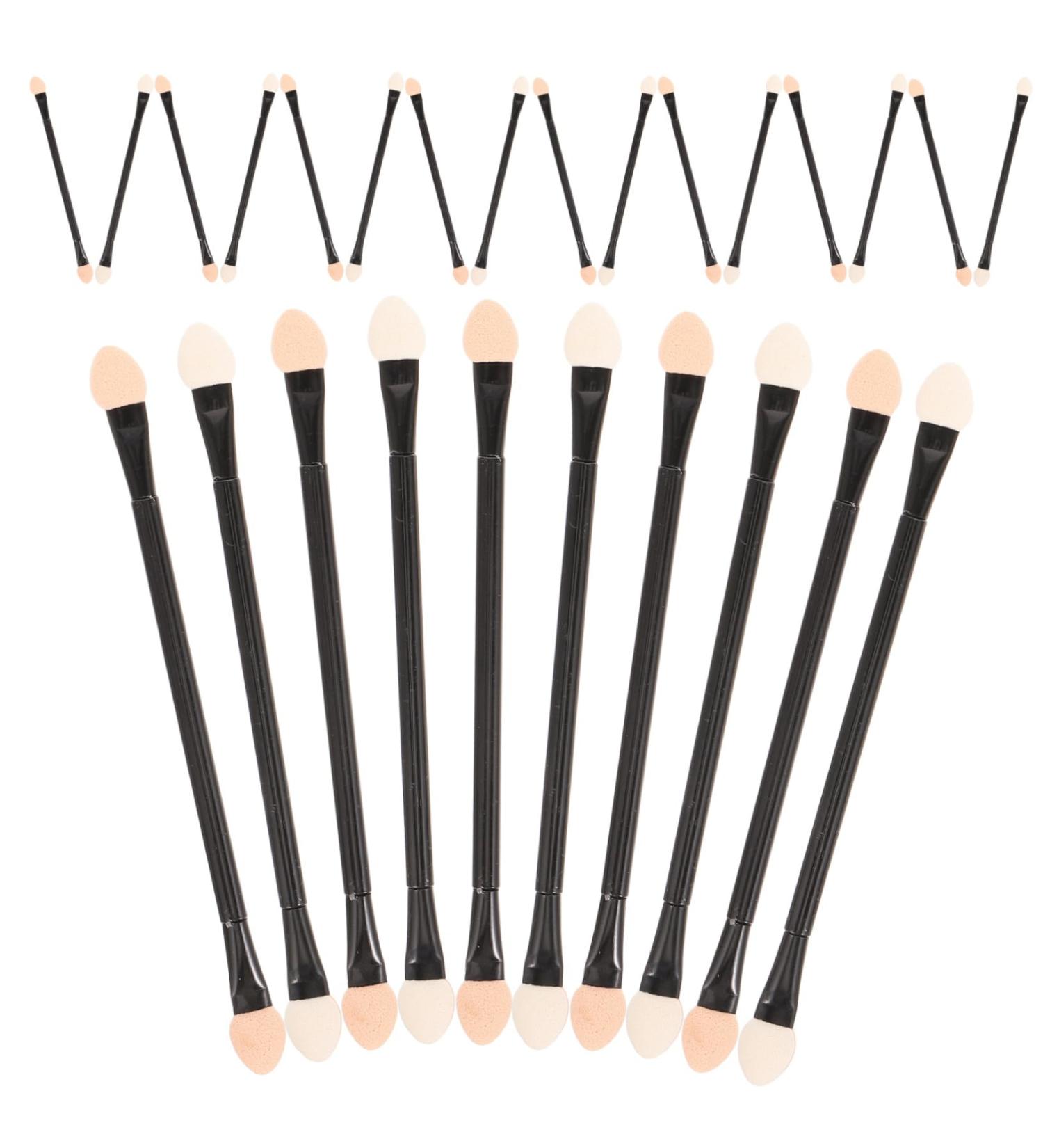 FOYTOKI 30pcs Disposable Eye Shadow Stick Dual Ended Makeup Brush Eyeshadow Application Make up Kit Plastic - Buy Online on SooperMarket.com