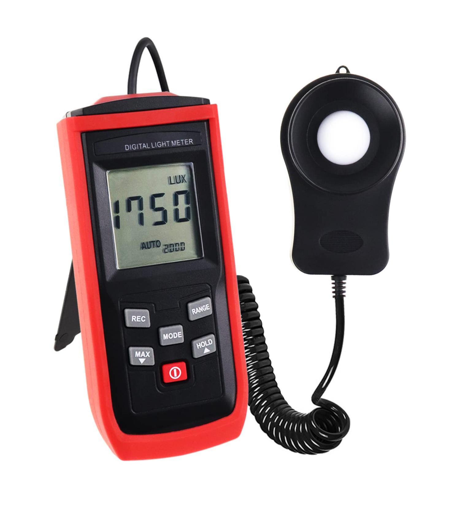 Digital Light Meter Illuminance Lux Meter with Record Function  0200 000 Measurement Range Flexible Sensor Light Tester for Photography  Plants  Indoor  Outdoor - Buy Online on SooperMarket.com