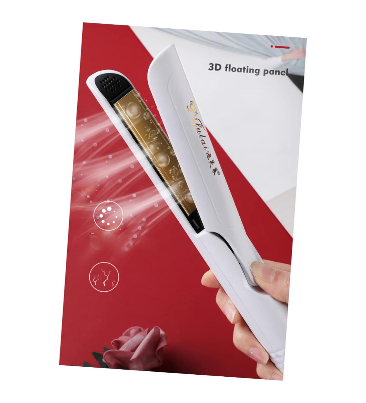 BELLIFFY 1pc Household Hair Curler Hair Straightening Comb Curling Wand Electric Hot Comb Hair Roller White 29.00X3.00X3.00CM White - Buy Online on SooperMarket.com