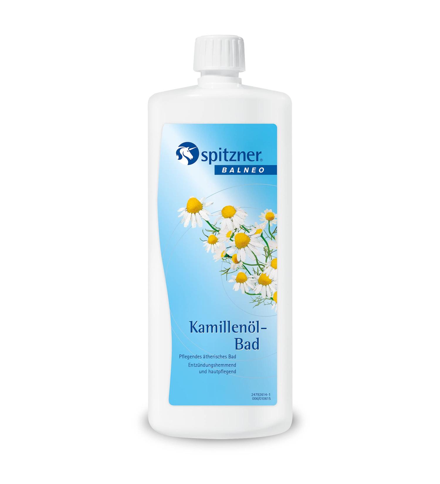 Spitzner Health Bath Chamomile Oil 1000ml | Anti-Inflammatory Bath Essence with Chamomile Essential Oil - Buy Online on SooperMarket.com