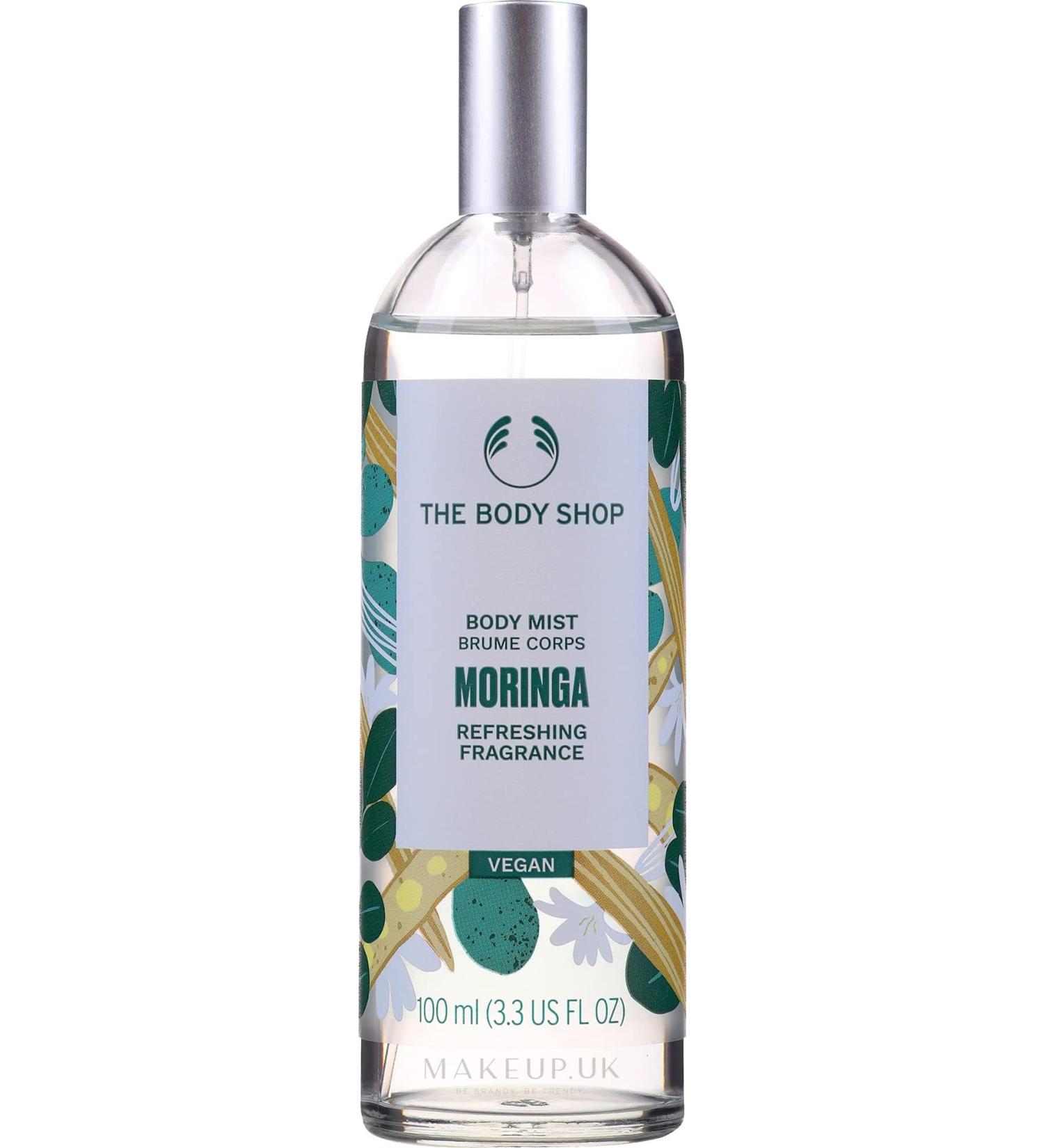 The Body Shop Moringa Body Mist Paraben-Free Body Spray 3.3 Fl. Oz. Moringa 3.3 Fl Oz (Pack of 1)