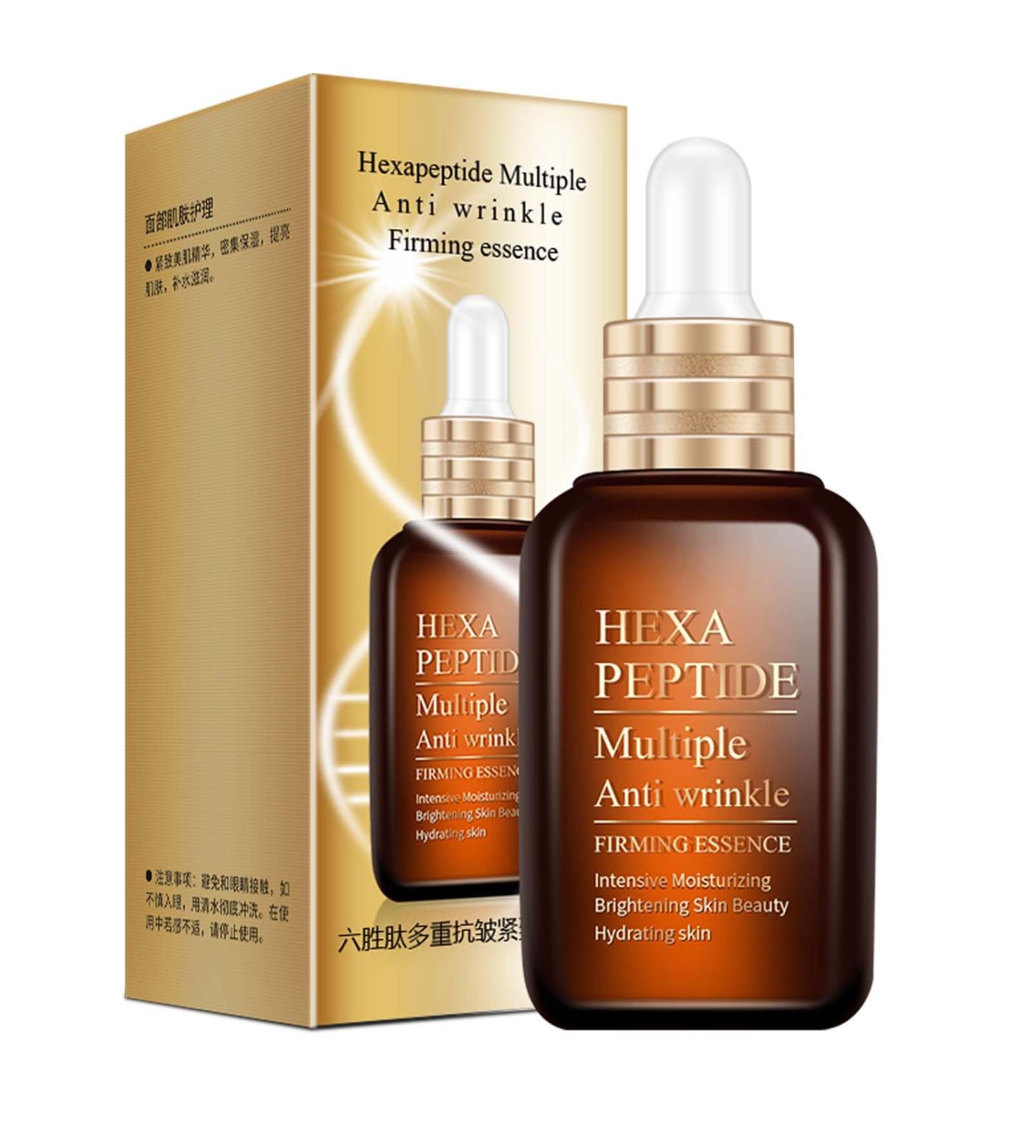 Trendyfave Peptides Serum Hexapeptide Face Serum Brightening Serum Moisturiser Face Anti Aging Peptide Hydrating Serum Repairs Skin Serums Skincare Reduce Fine Lines And Wrinkles - Buy Online on SooperMarket.com