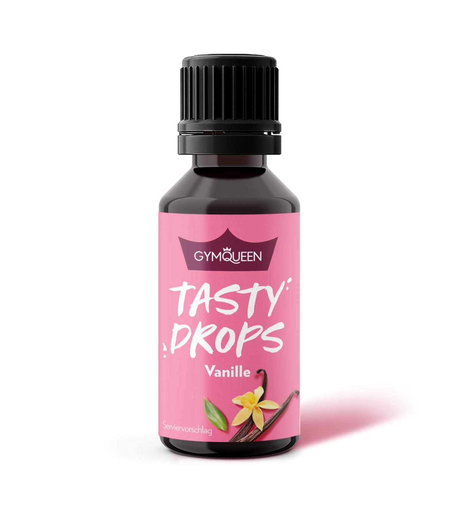 GymQueen Tasty Drops - Zero Calorie Vanilla Flavor Drops (30ml) | Enhance Your Beverages | International Shipping Available - Buy Online on SooperMarket.com